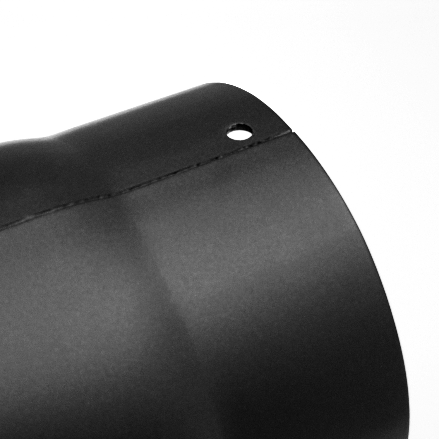 raik Coude de tuyau de fumée / Tuyau de poêle 120 mm - 90° en deux parties noir