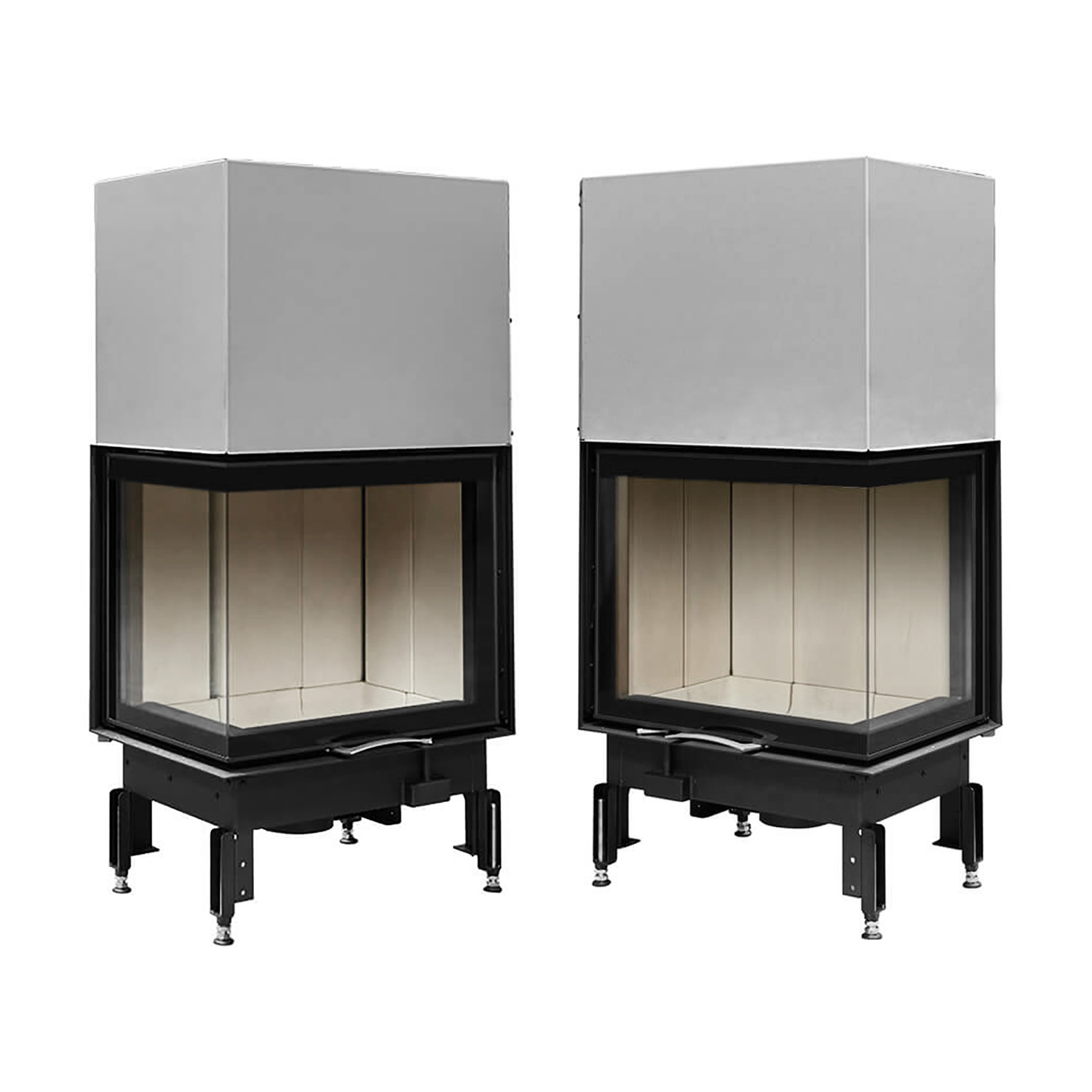 Austroflamm 69x49x57 S 2.0 Insert de cheminée angle droit