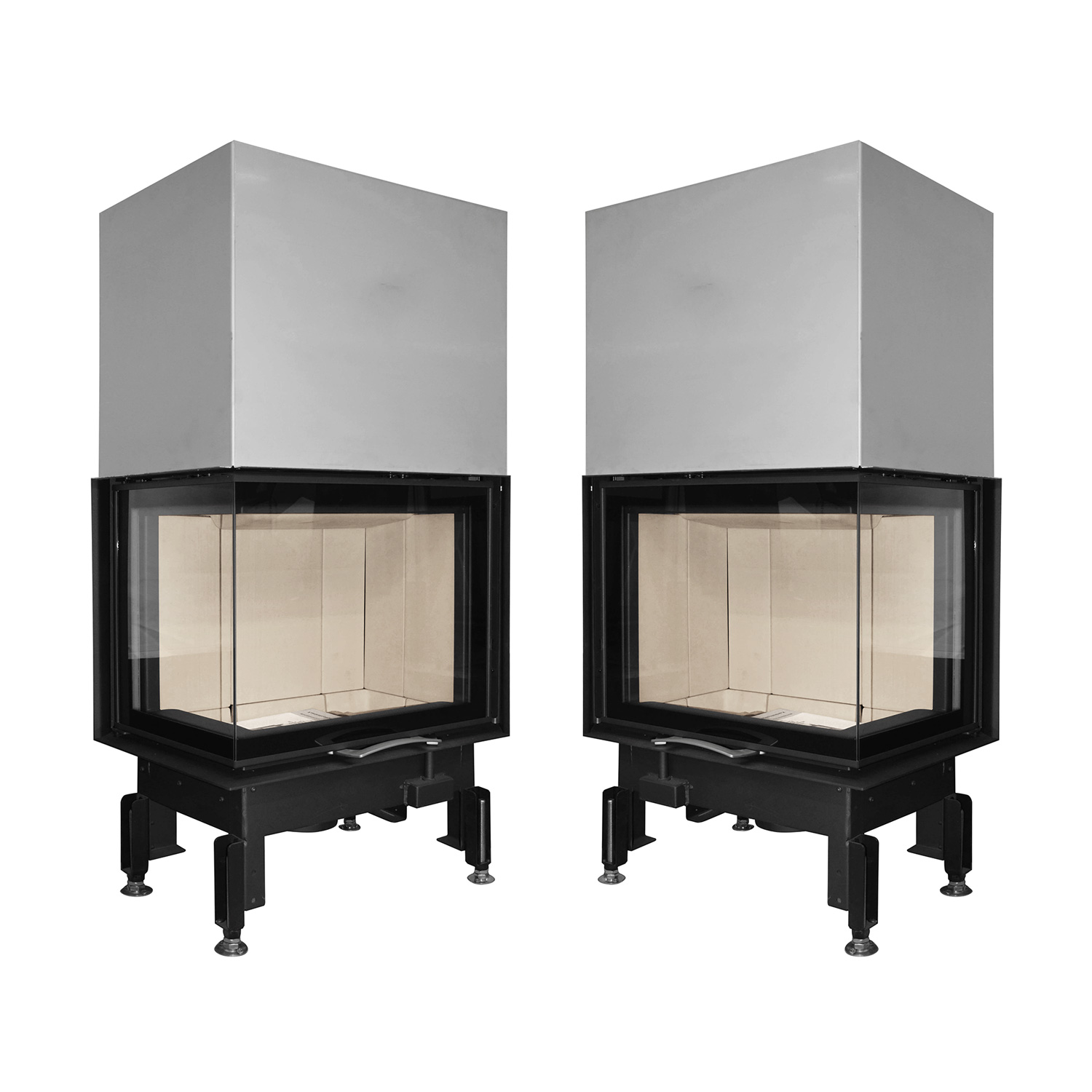 Austroflamm 63x40x51 S 2.0 Insert de cheminée angle droit
