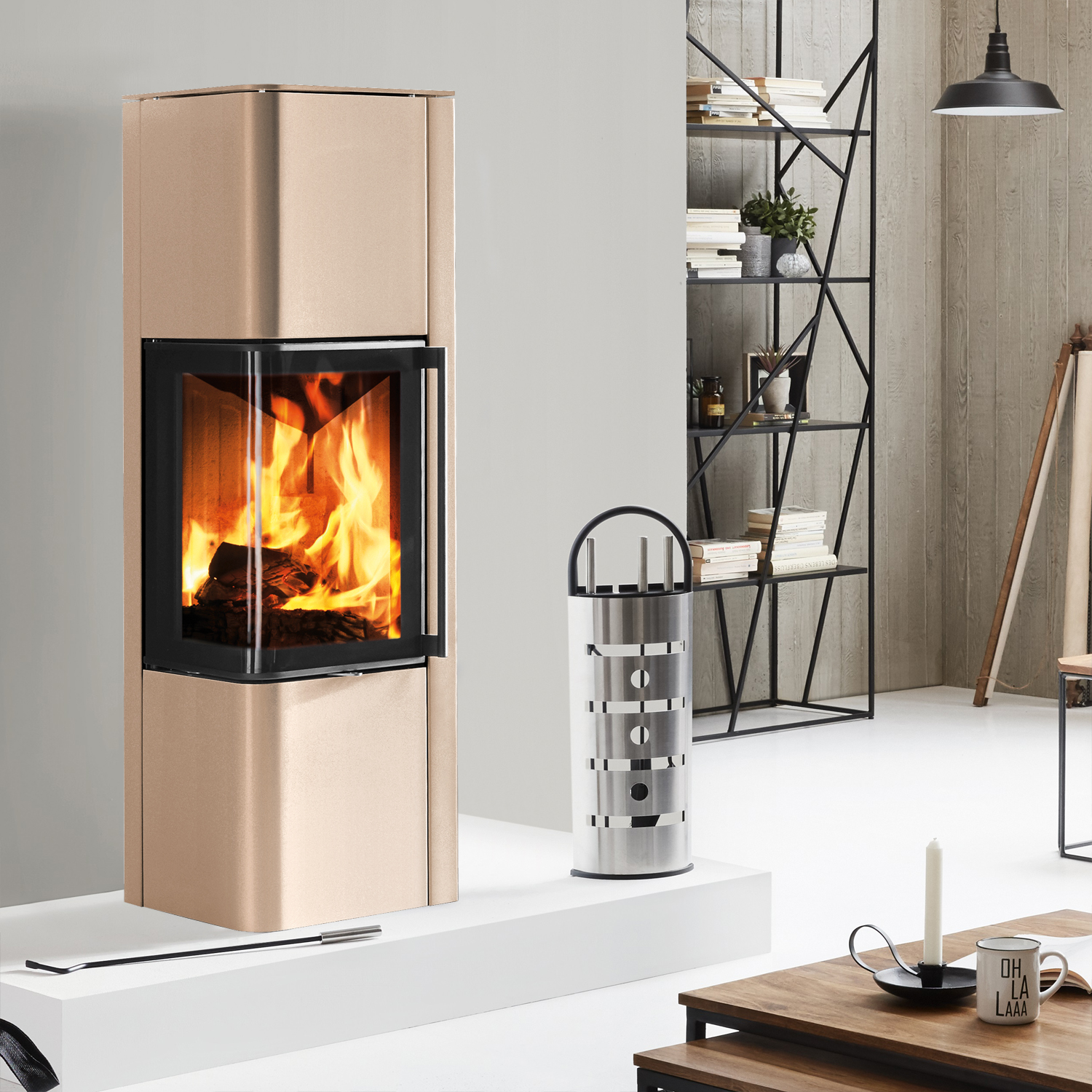 Spartherm Cubo L RLU Poêle à bois Perle Spartherm Cubo L RLU Poêle à bois Perle