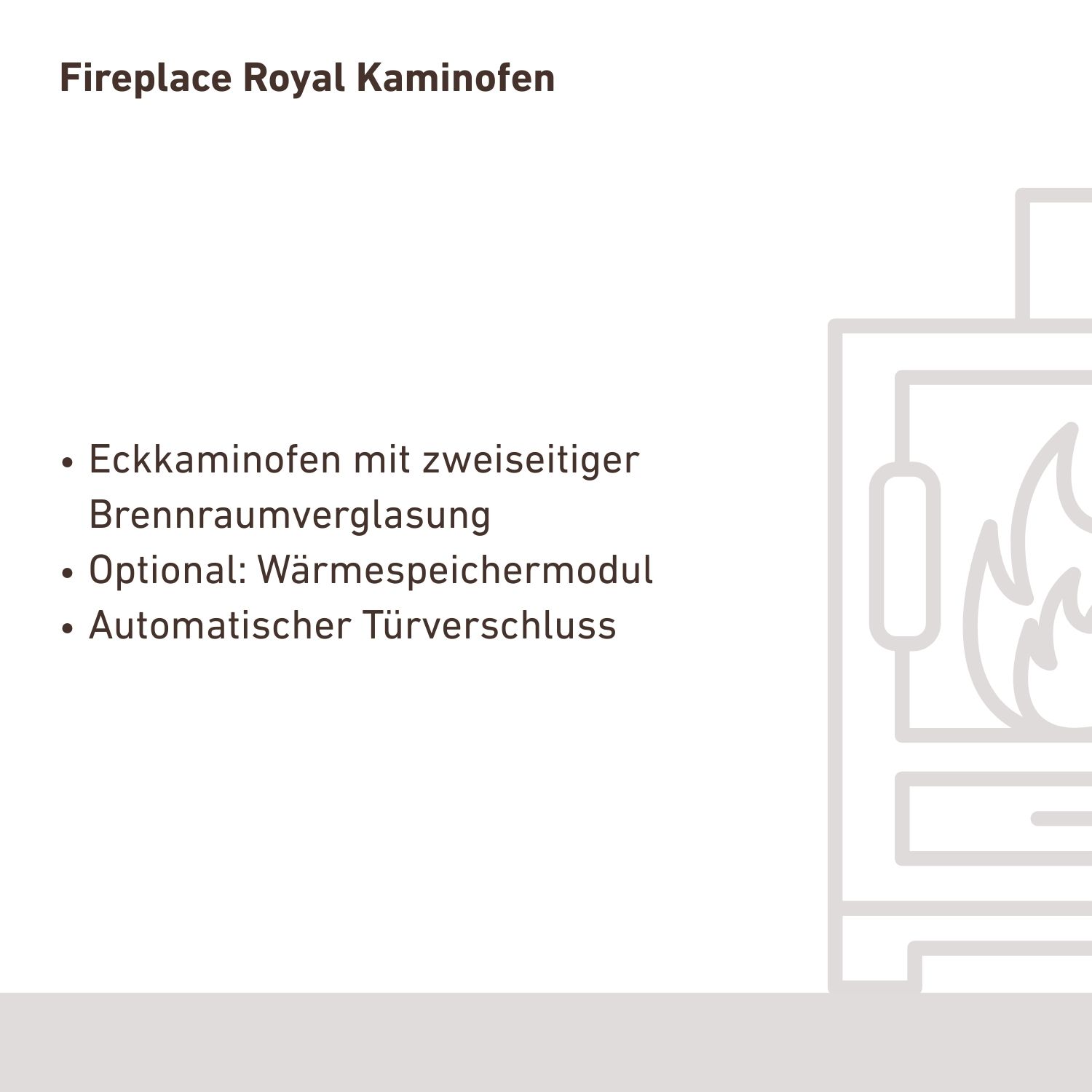 Cheminée Royale Poêle à bois Acier Noir