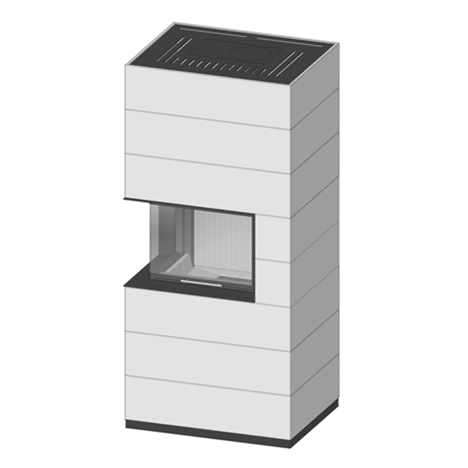 Spartherm kit de cheminée à bois bouilleur SIM 3/3 Varia 2Lh-4S H2O béton fin