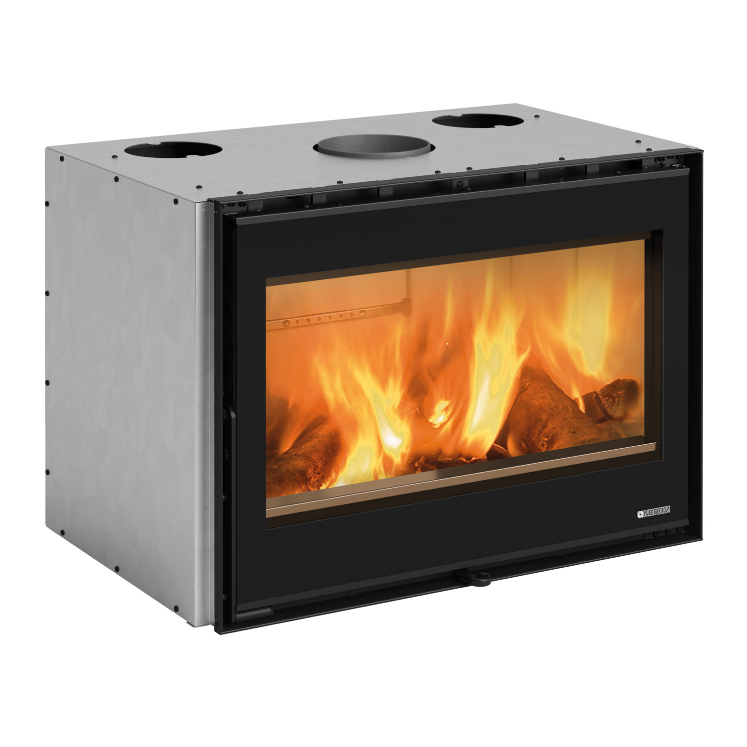 La Nordica Inserto 80 Wide 2.0 Insert de cheminée Acier Noir La Nordica Inserto 80 Wide 2.0 Insert de cheminée Acier Noir