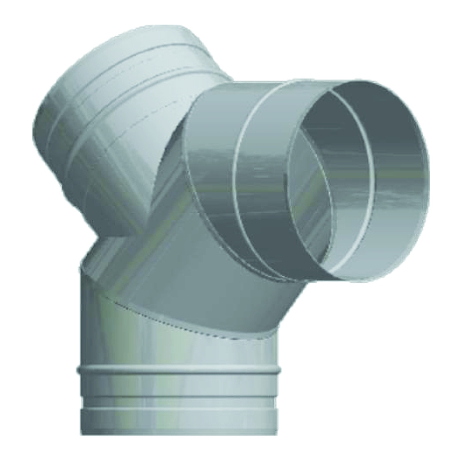 Schiedel PRIMA PLUS coude d’inspection 90° H1 Ø130 mm simple paroi mat