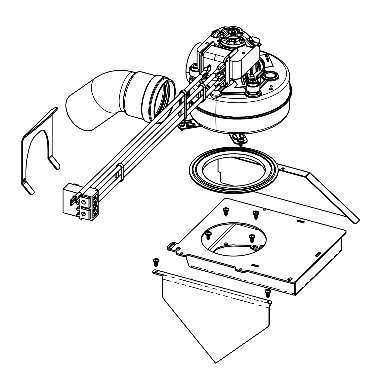 Ventilateur de canalisation Edilkamin Kit pour Blade Up Ventilateur de canalisation Edilkamin Kit pour Blade Up