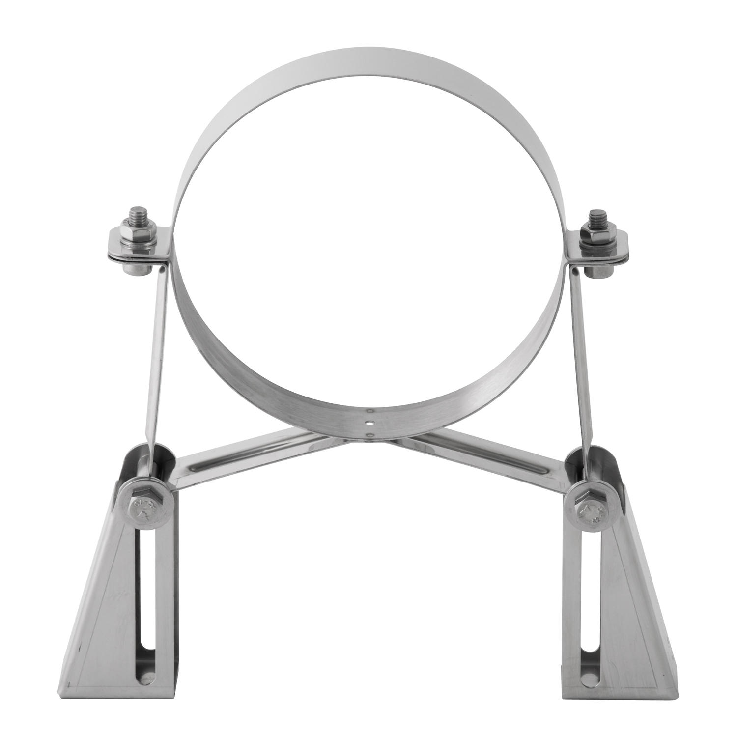 Opsinox conduit de cheminée en acier inoxydable 130 mm support mural version robuste SSL2