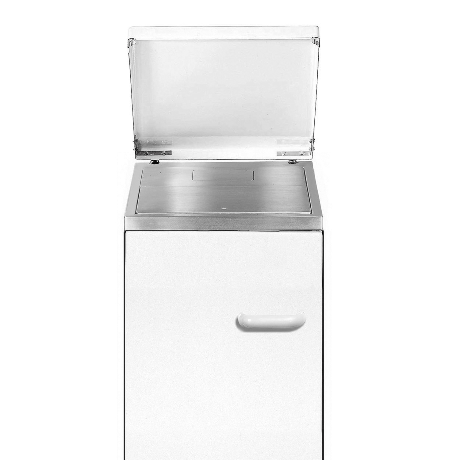 Wamsler K144 C cuisinière d’appoint acier blanc avec plaque en vitrocéramique