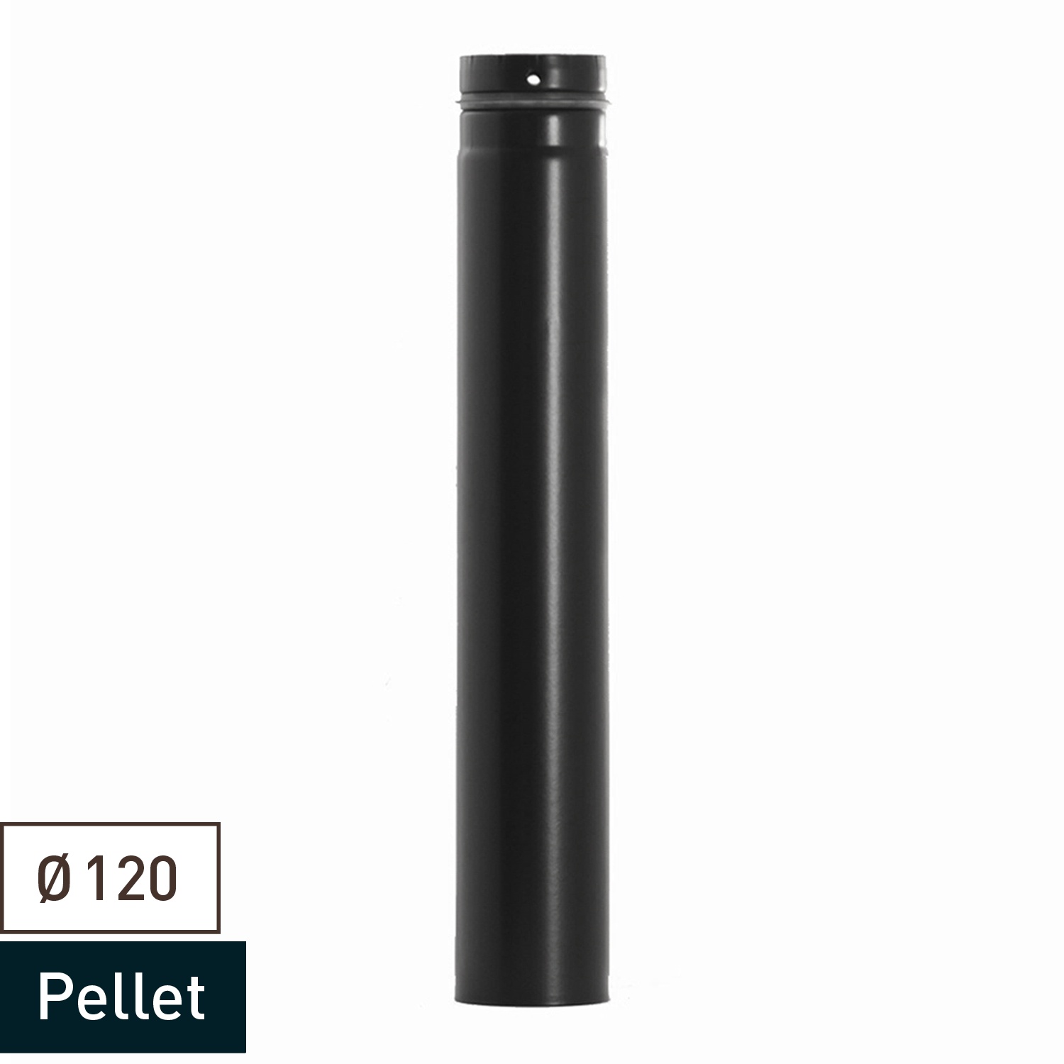 Tube de poêle / conduit de fumée Raik 120mm - 1000mm