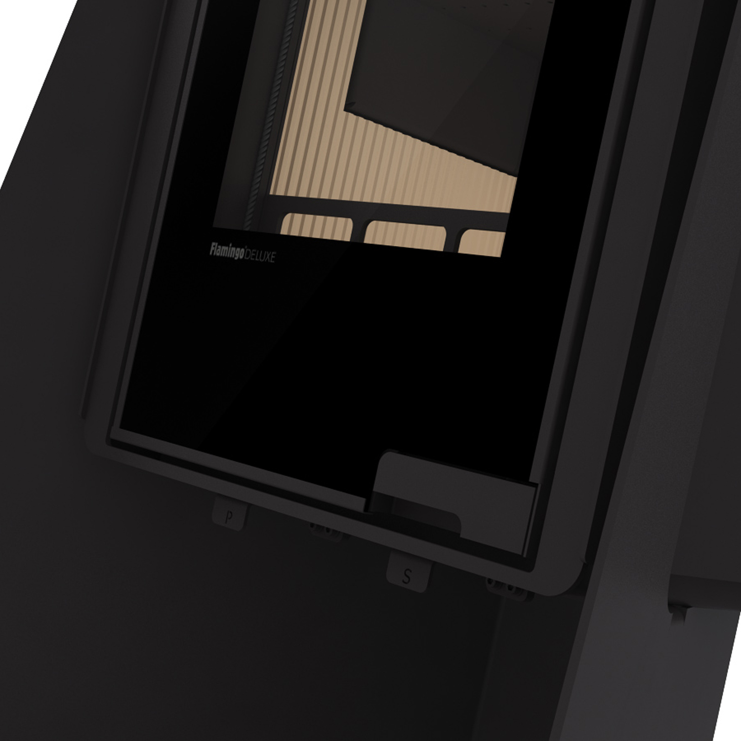 Poêle à bois HS Flamingo Deluxe Island Noir