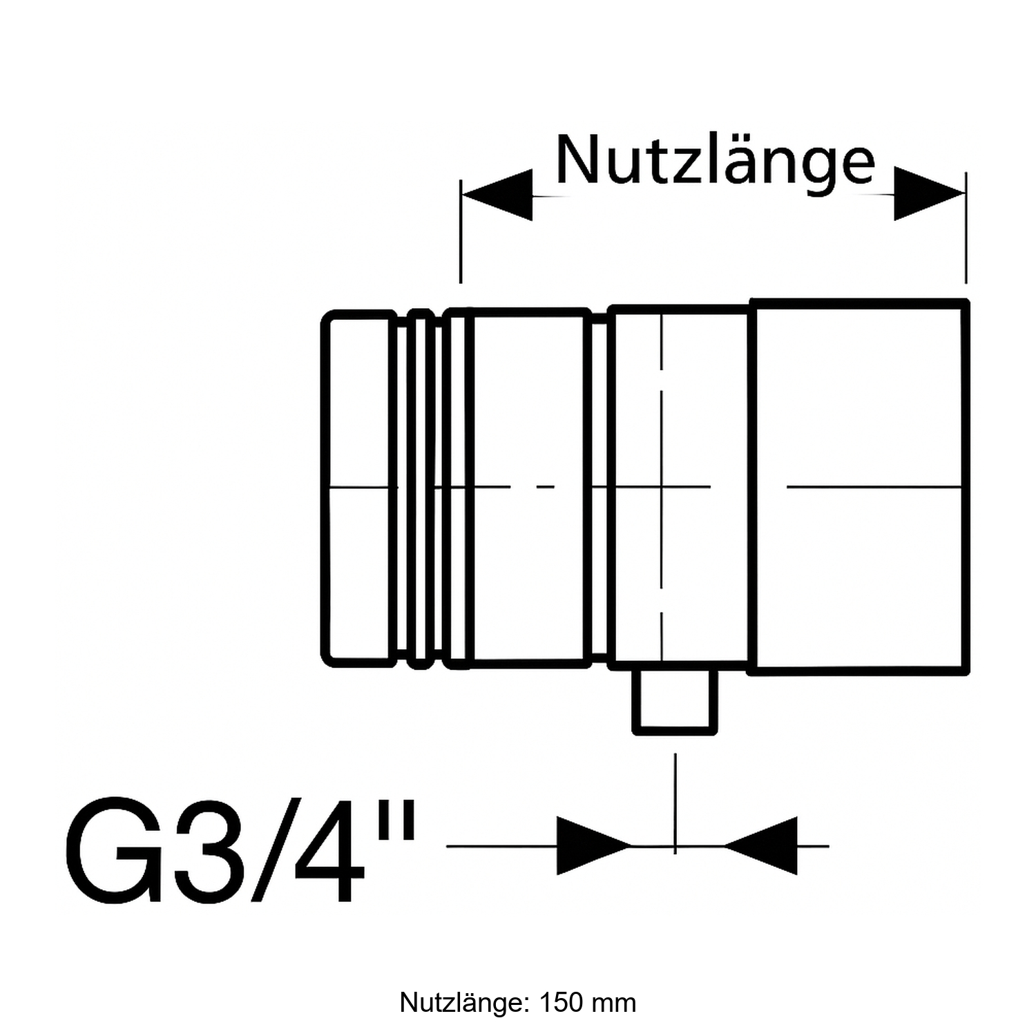 Schiedel PRIMA PLUS élément de tube 200mm Ø113 mm avec évacuation des condensats simple paroi mat