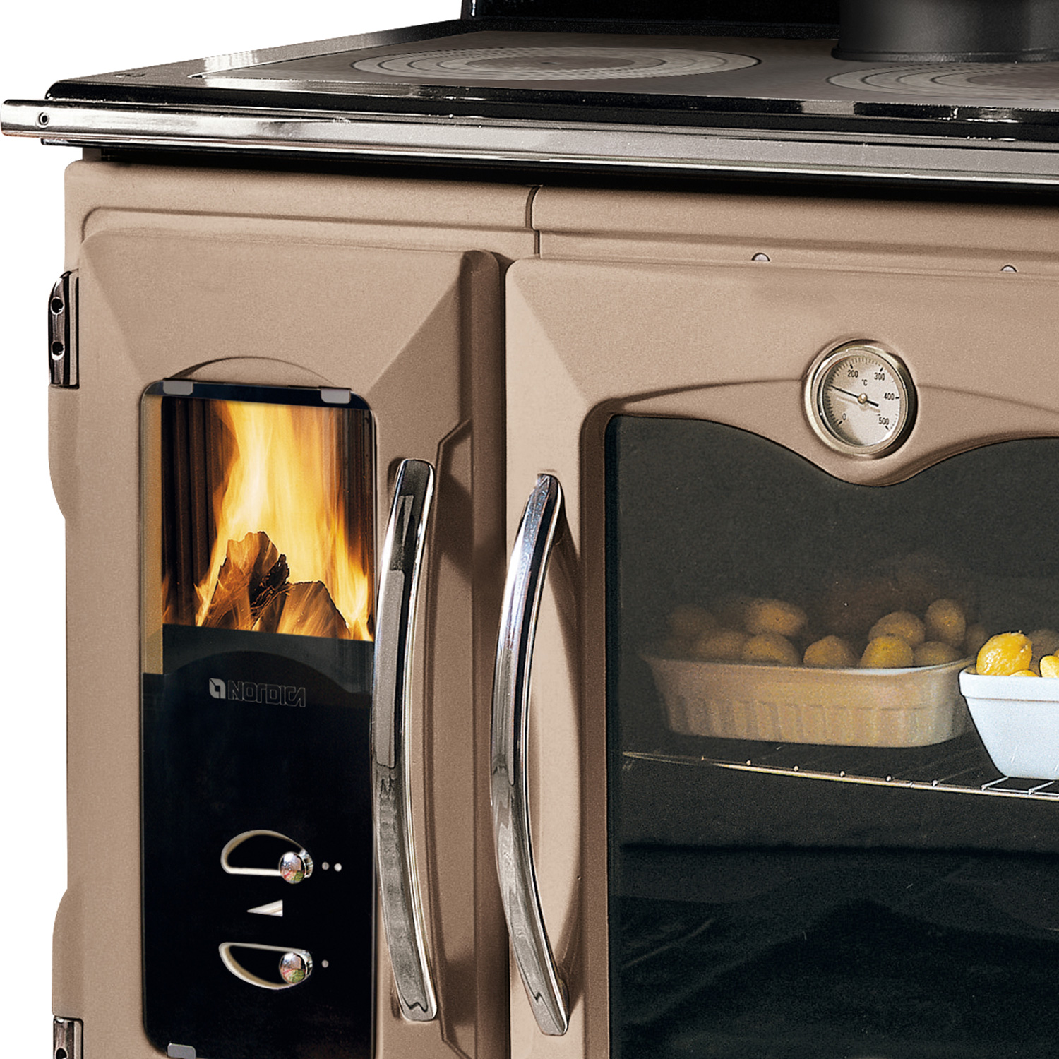 La Nordica Suprema 4.0 cuisinière à bois en fonte Tortora