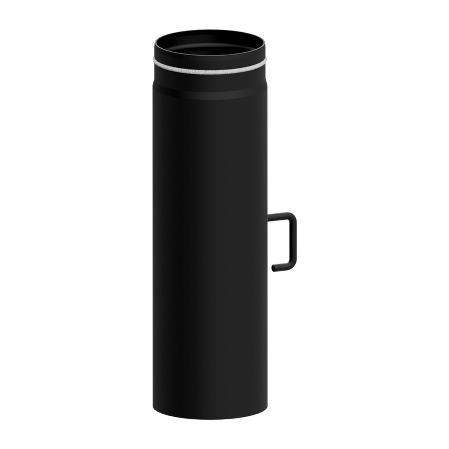Raik tuyau LS diamètre 150x750x2,00mm rétréci avec modérateur de tirage noir