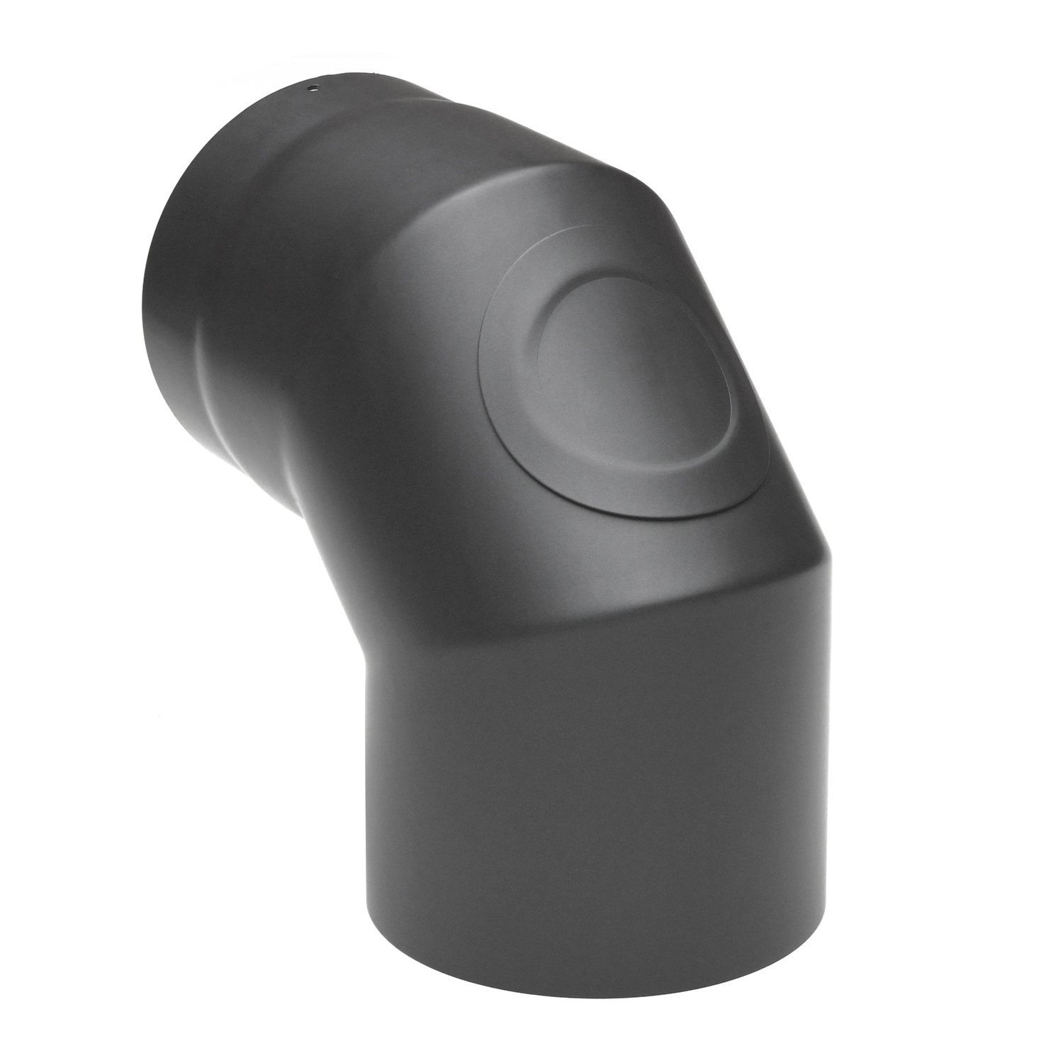 Raik Basic coude de tuyau de fumée 160mm gris fonte 90° avec porte pour tuyau de fumée / conduit de fumée