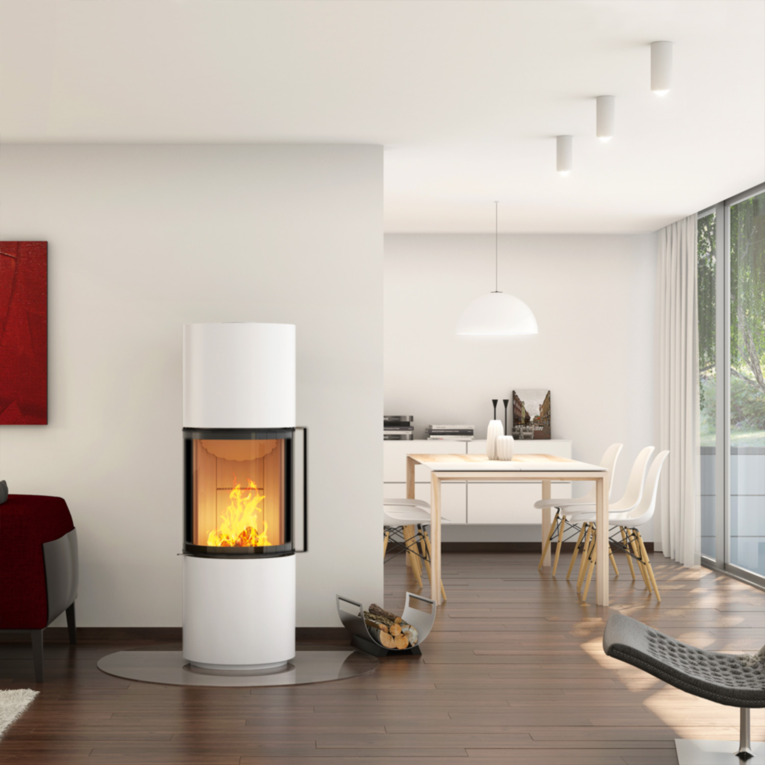 Spartherm Passo S RLU Poêle à bois Blanc