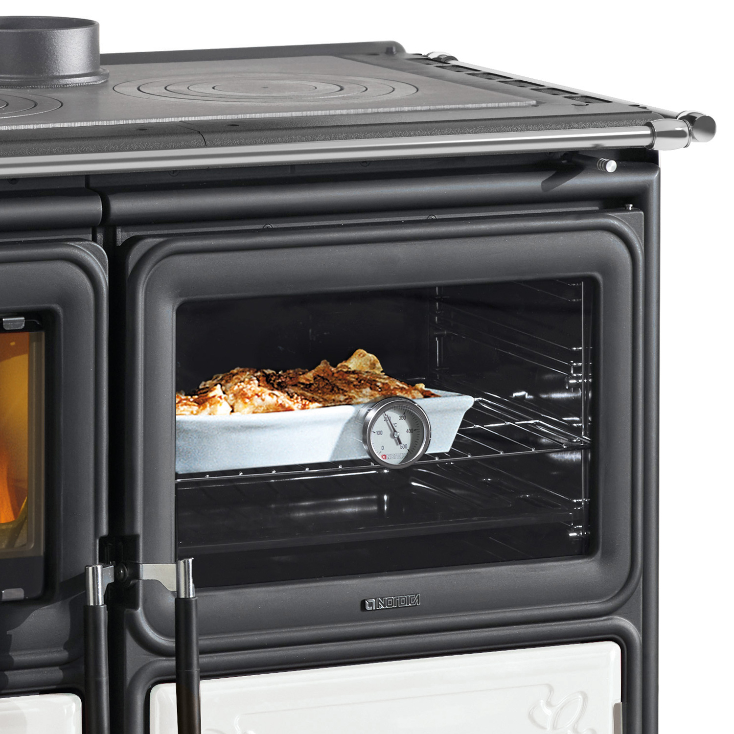 La Nordica Prestige Line Milly Cuisinière à bois Acier Blanc