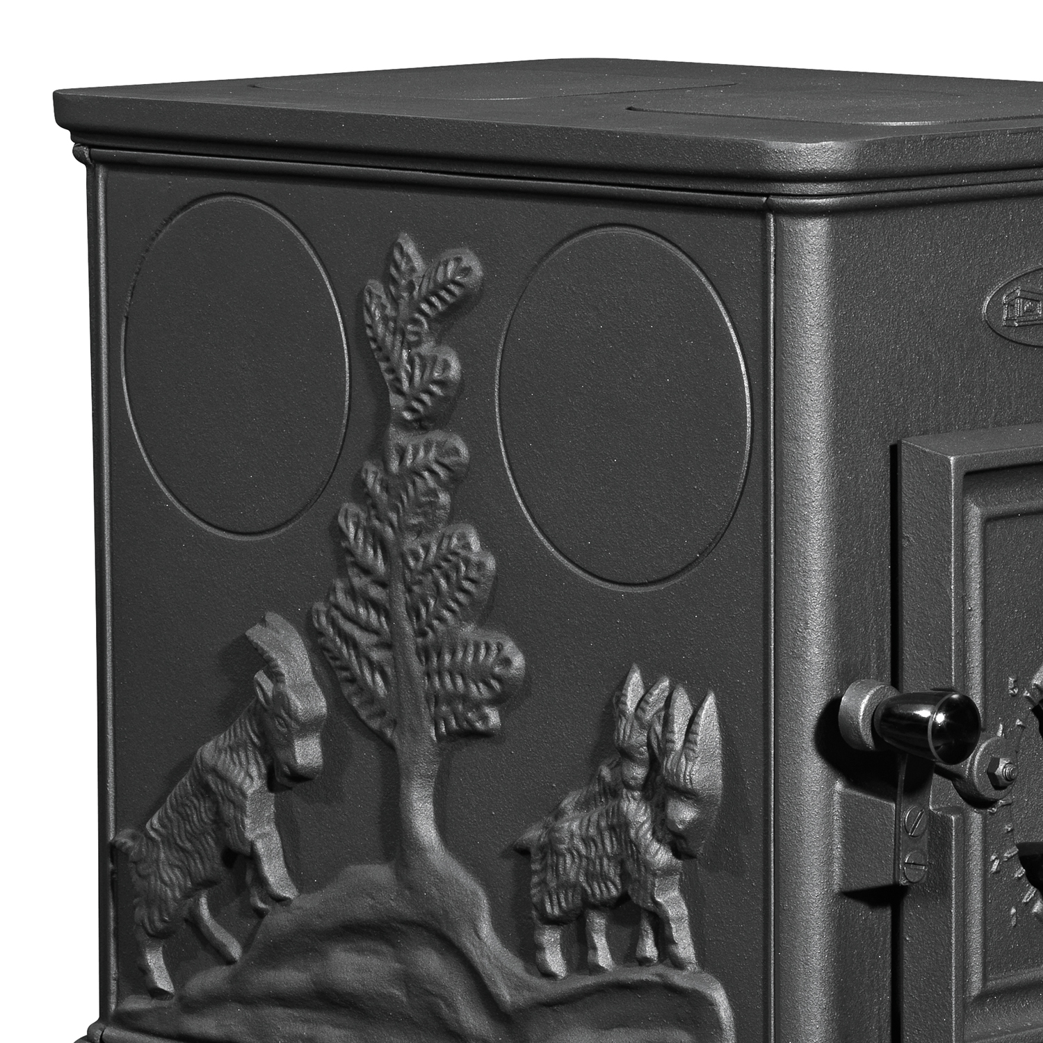 Poêle à bois Dovre 100 CBS en fonte noire