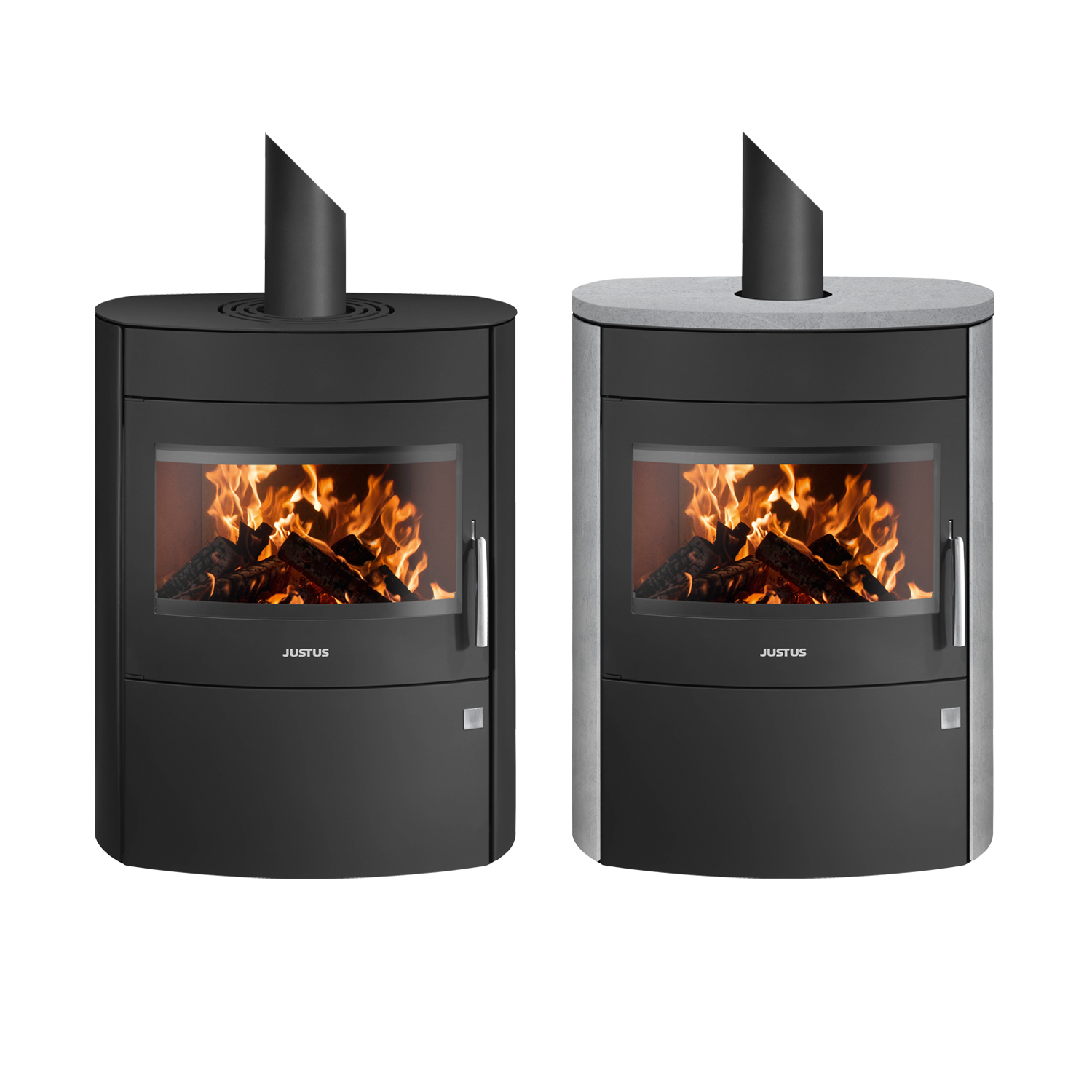 Justus Agero 2.0 Poêle à bois Acier Noir