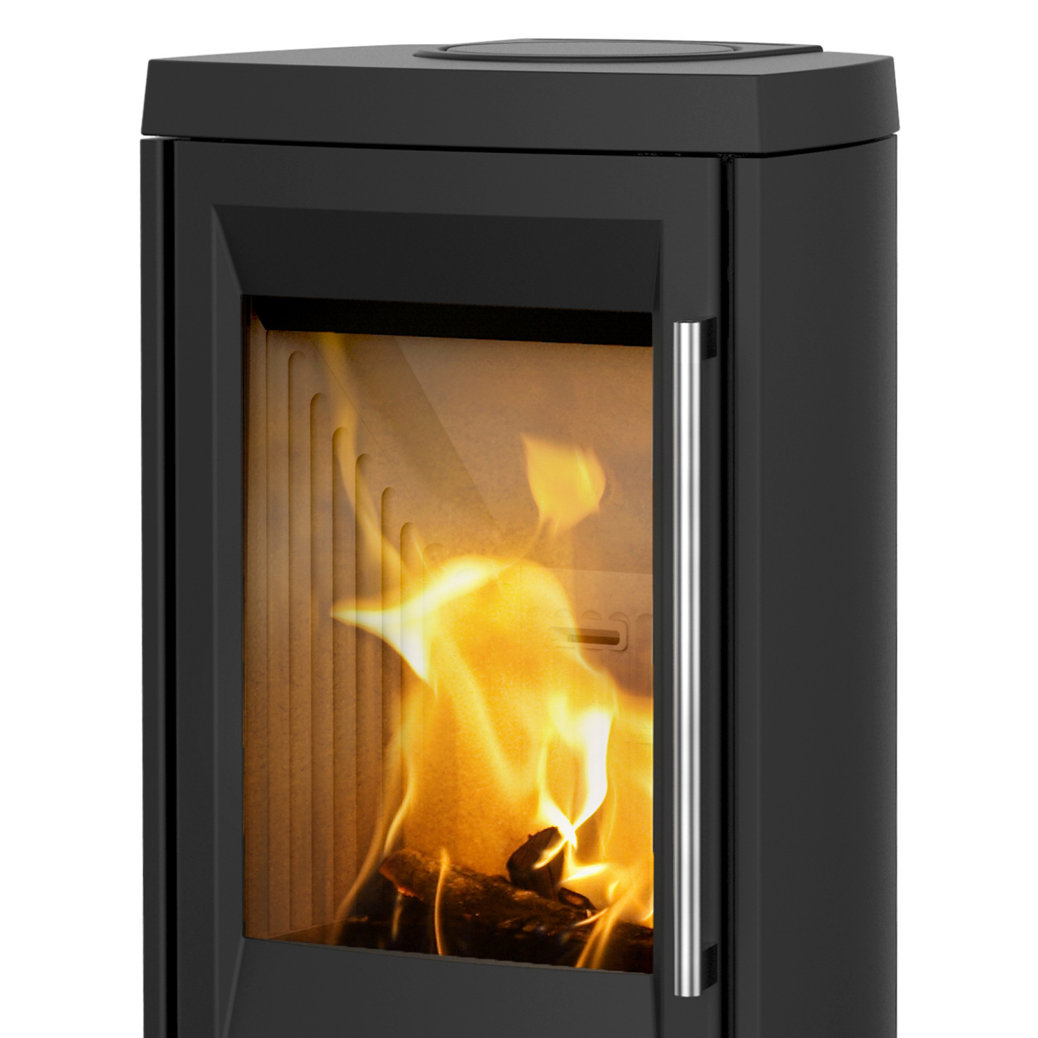 TermaTech TT30 Poêle à bois Acier Noir