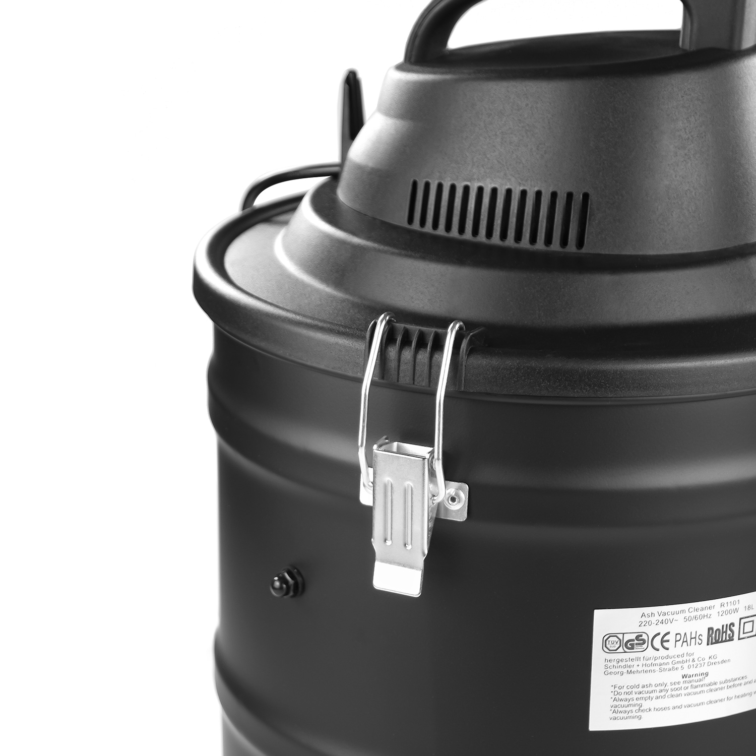 Aspirateur à cendres Raik avec moteur, 18 L