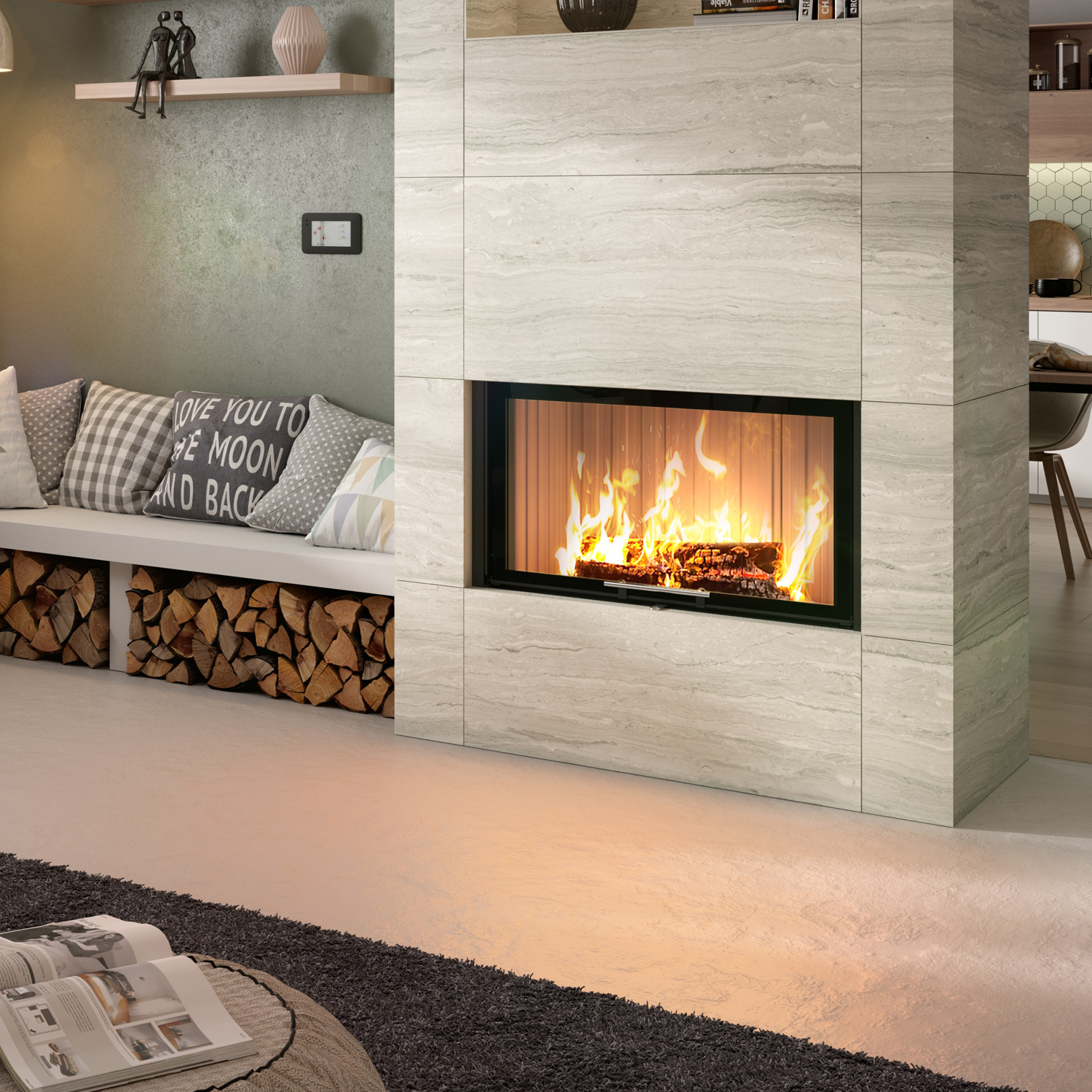 Spartherm Varia 1V-87h-4S Insert de cheminée RRA Ø 200 mm