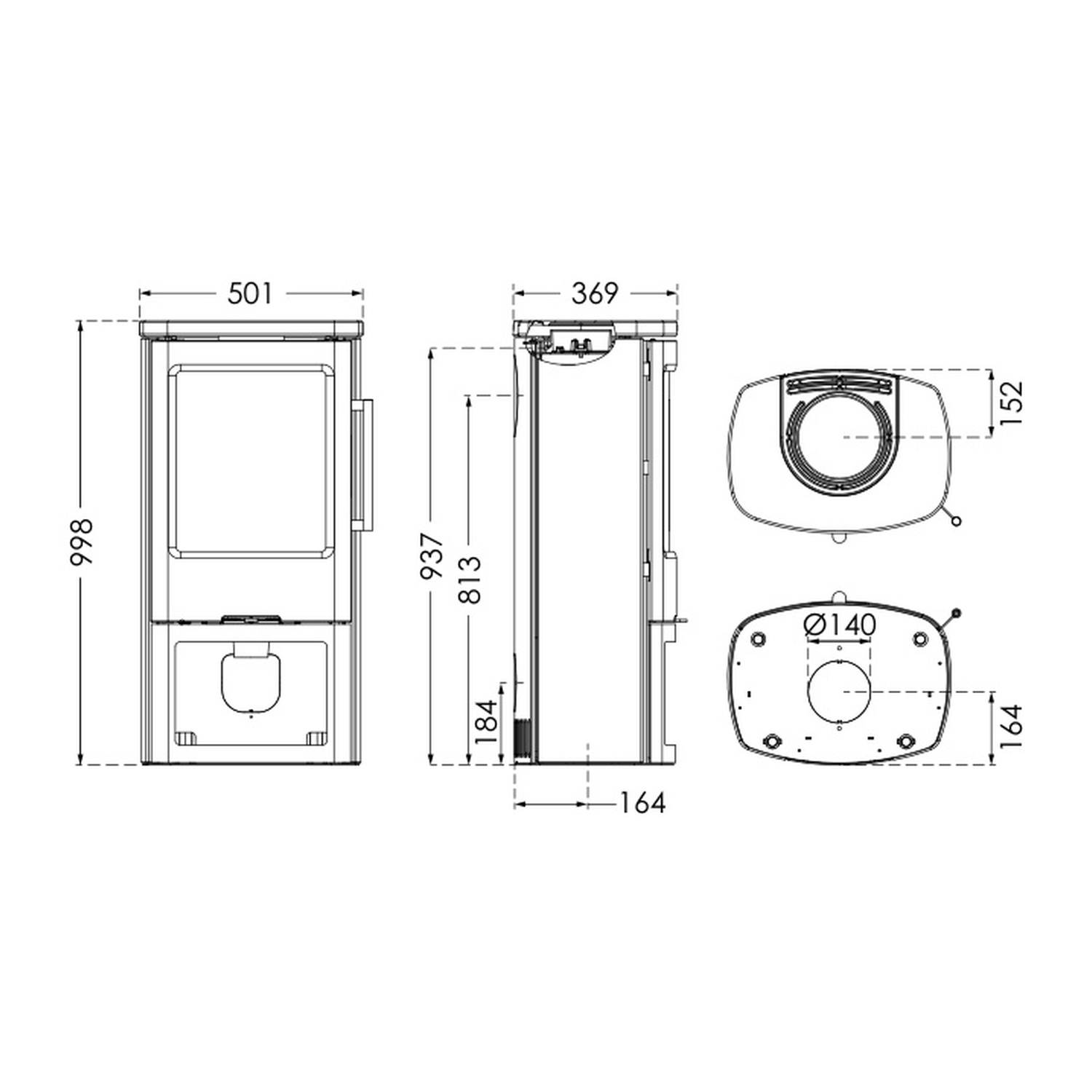 TermaTech TT44CG poêle à bois