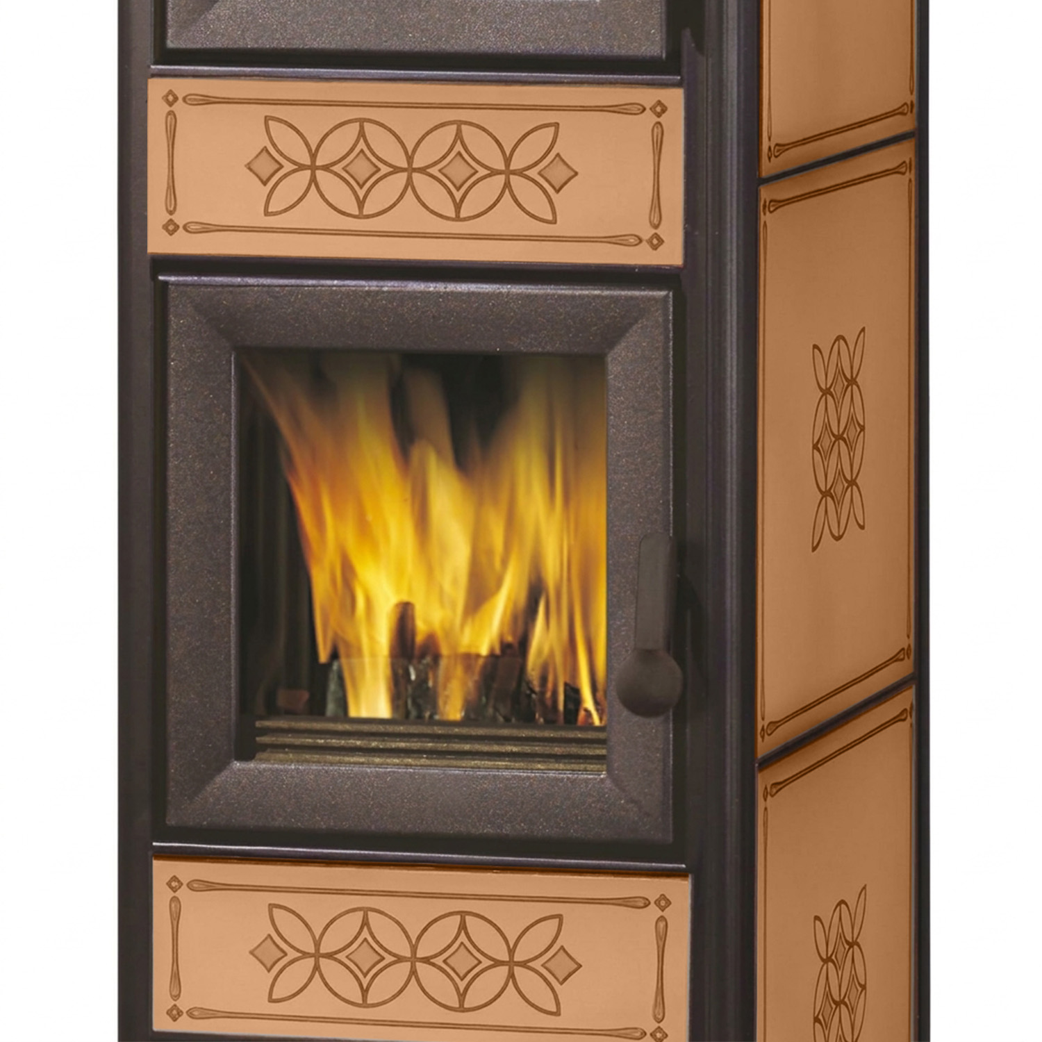 EK63 Decor C Evo Poêle à bois céramique cuir