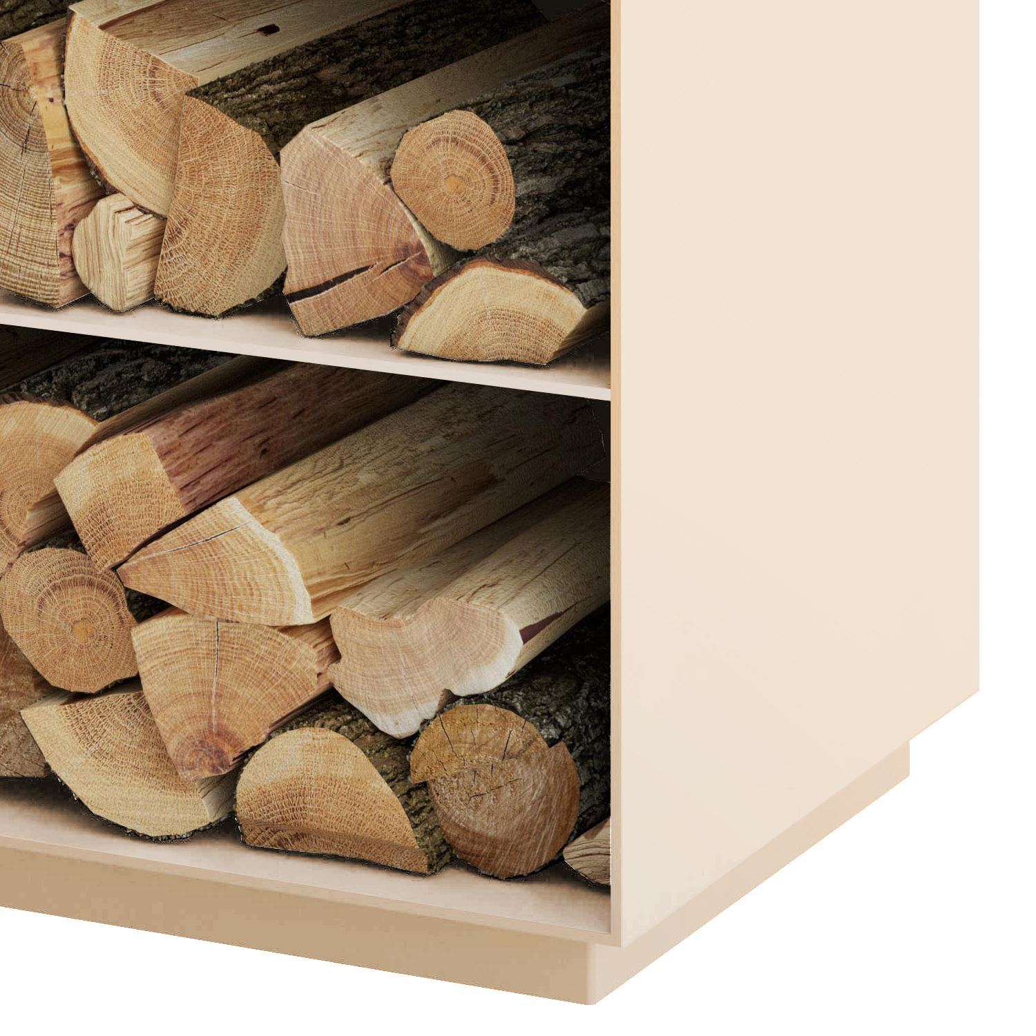 Spartherm compartiment range-bûches pour Passo XS côté droit Perle