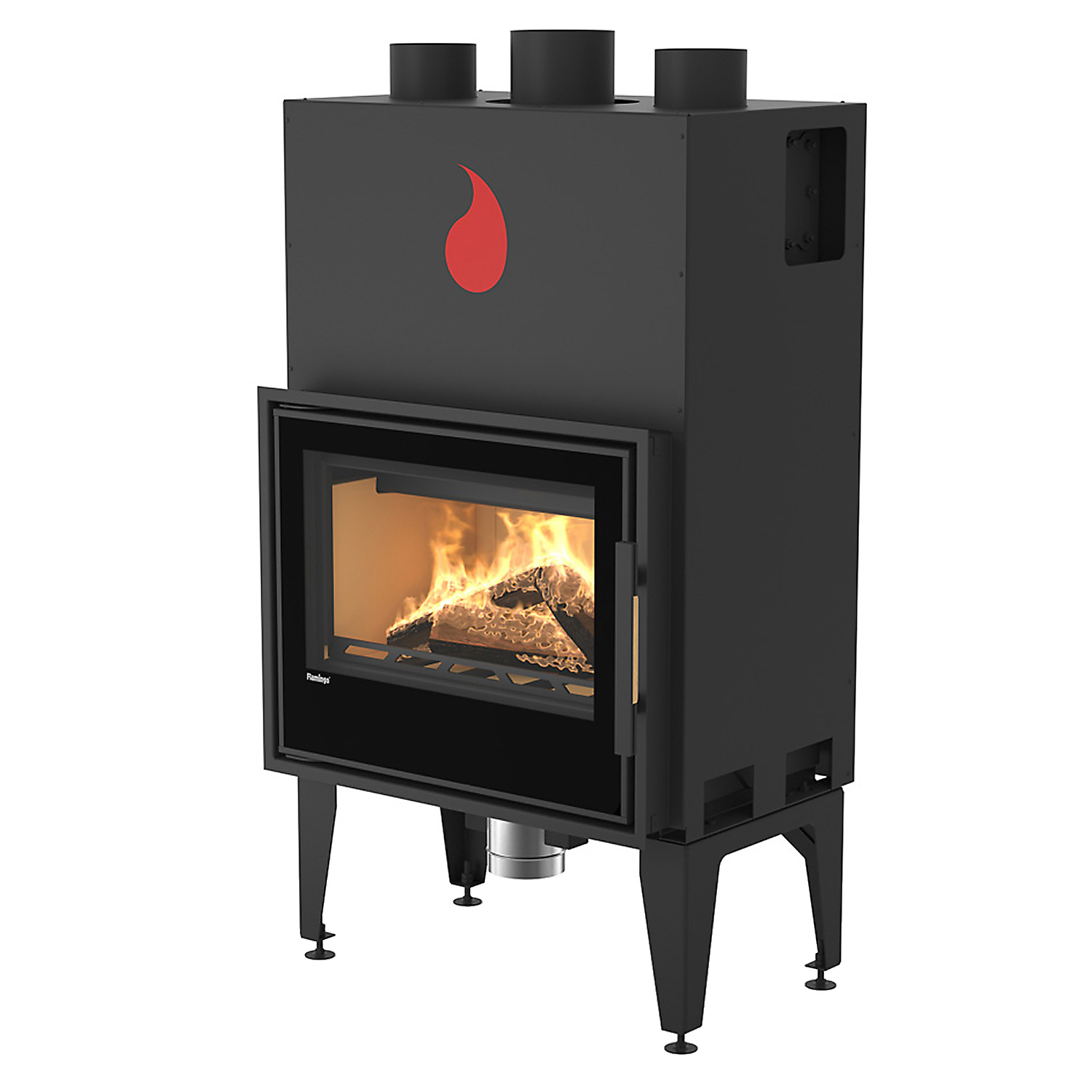 Insert de cheminée HS Flamingo M9 Acier Noir Automatique Insert de cheminée HS Flamingo M9 Acier Noir Automatique