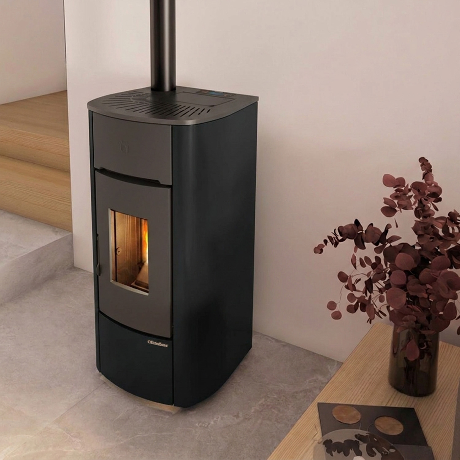 Extraflame Mariella Plus AD Poêle à granulés Traditional Line noir