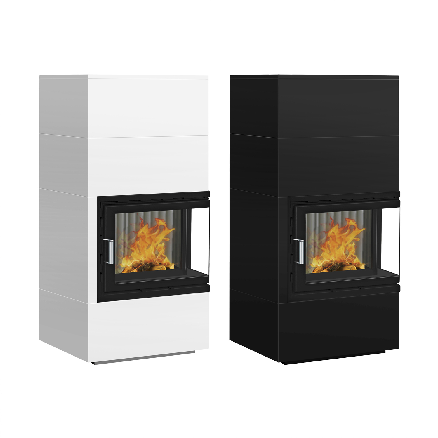 Wamsler Modulo 70/150 L droit Kit de cheminée Noir