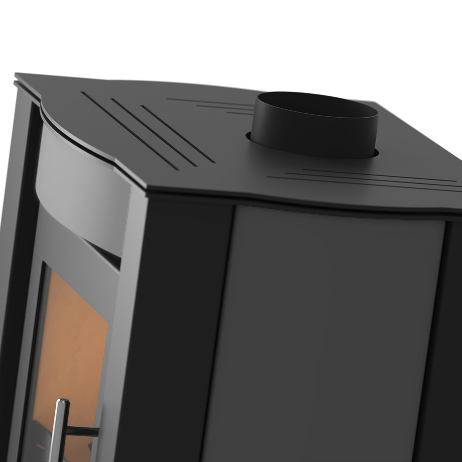 Poêle à bois HS Flamingo AMOS Gris Poêle à bois HS Flamingo AMOS Gris