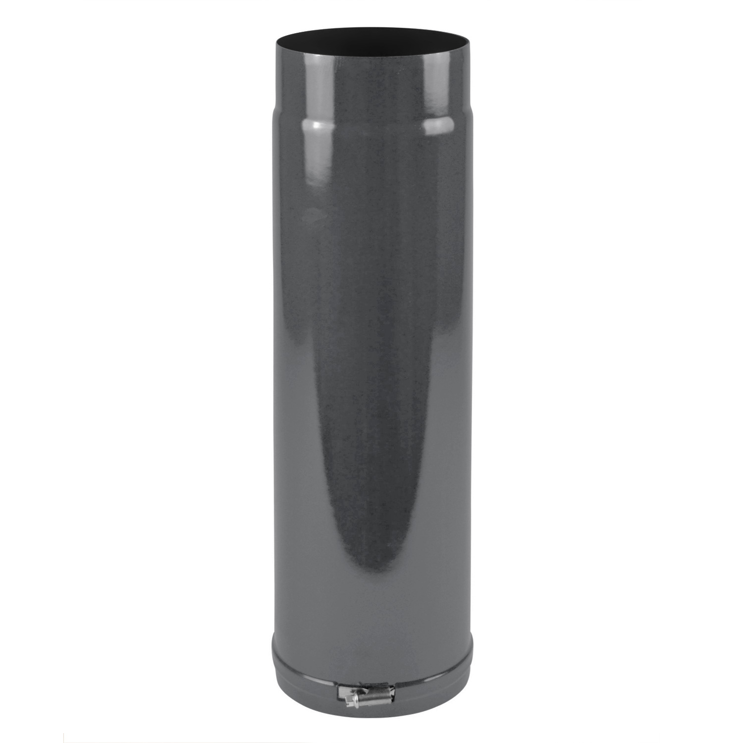 Tube de poêle / Conduit de fumée émaillé 150 mm - Tube télescopique gris
