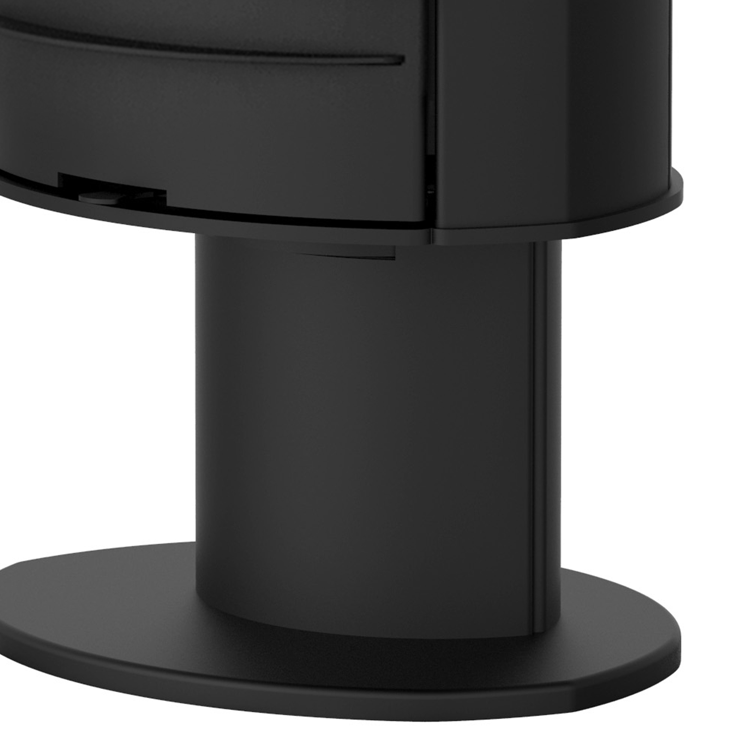 Poêle à bois Lotus Liva 7G Noir, évacuation des fumées par le haut