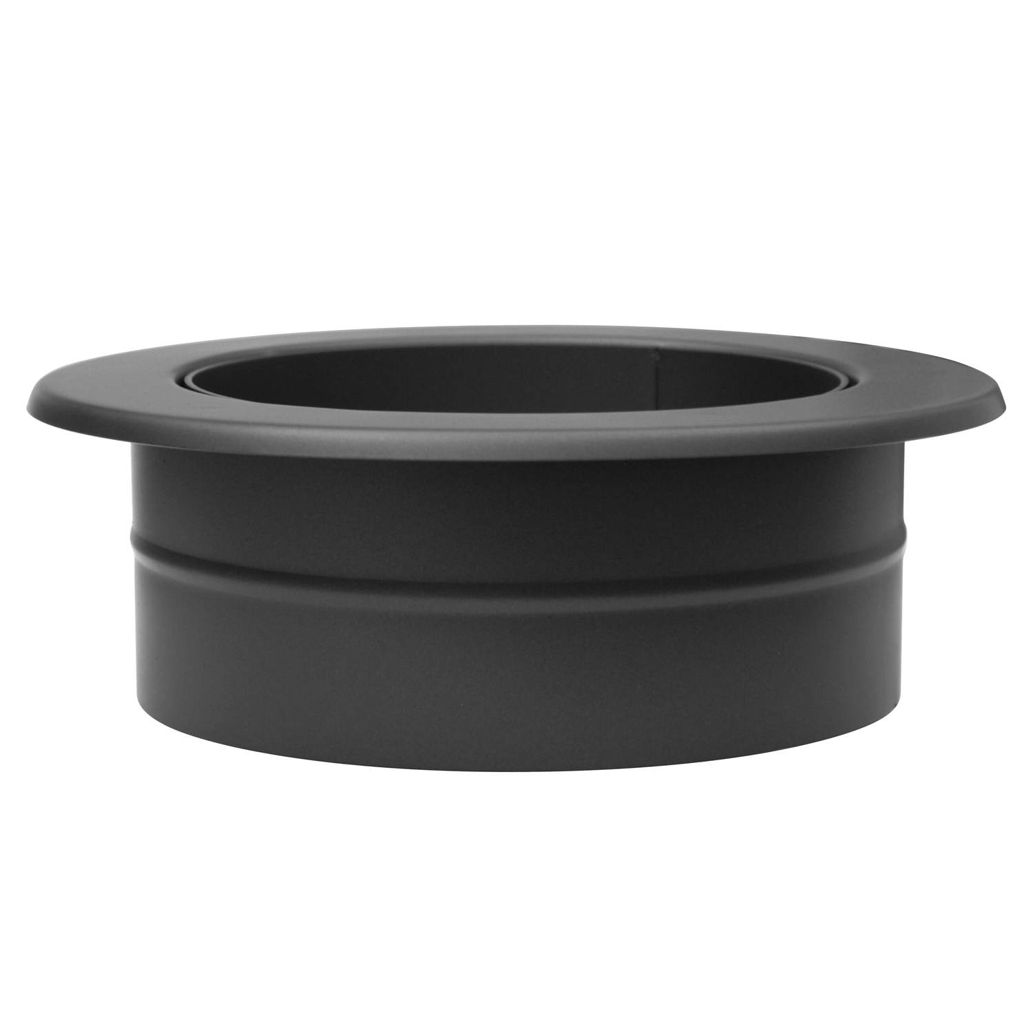 Raik Izoker Doublure murale double paroi 150mm noire double paroi avec rosette murale pour tuyau de fumée / conduit de fumée