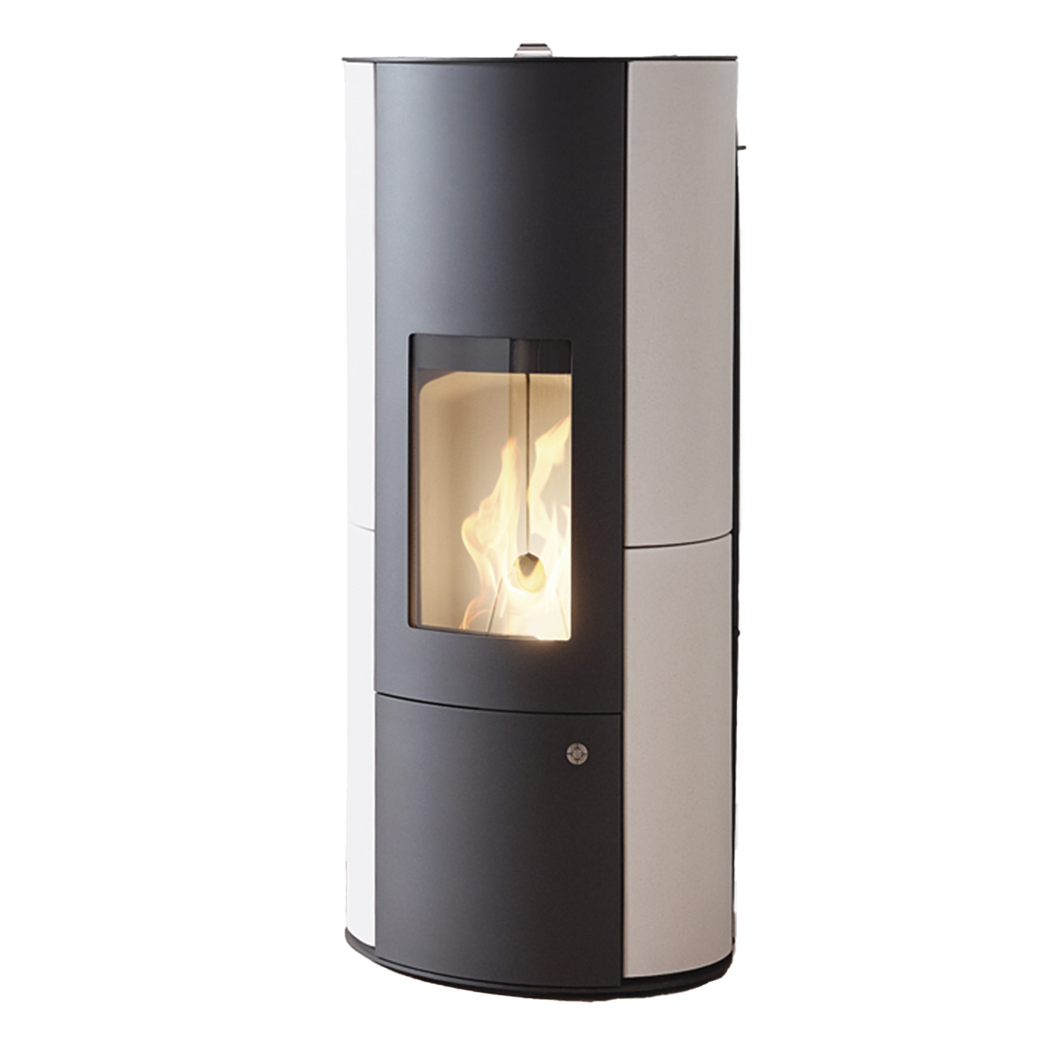 Olsberg Inara 3.0 poêle à granulés acier noir/céramique vanille