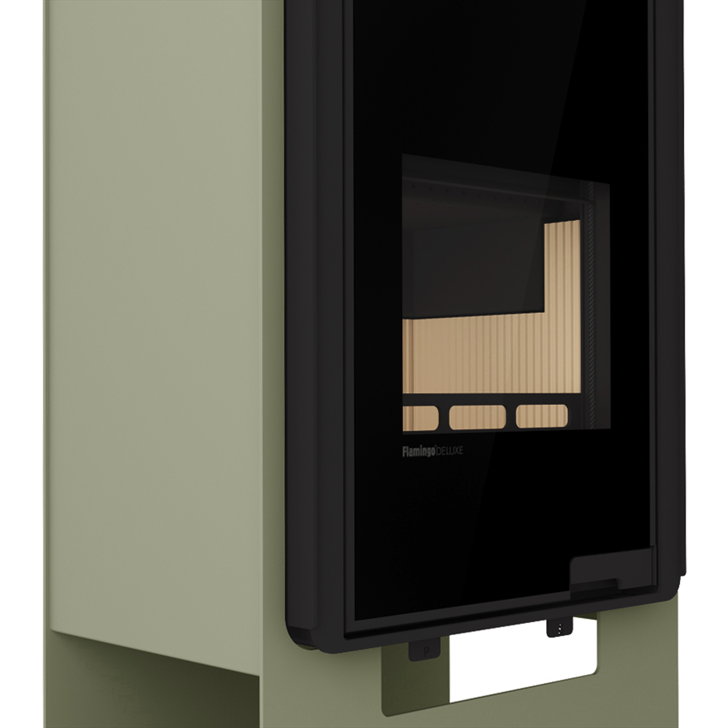 HS Flamingo Deluxe Singa Poêle à bois Olive