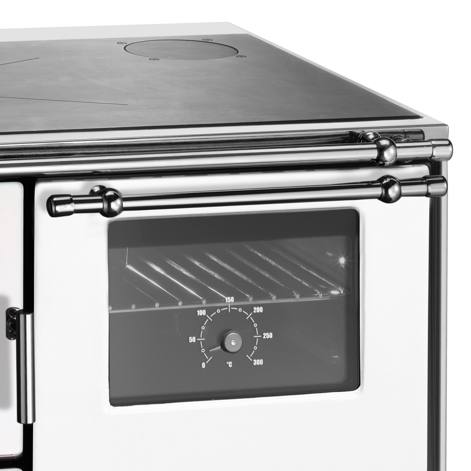 Wamsler K 176 F/A 70 Style Cuisinière Blanche, Surface de Cuisson en Acier, Four à Droite