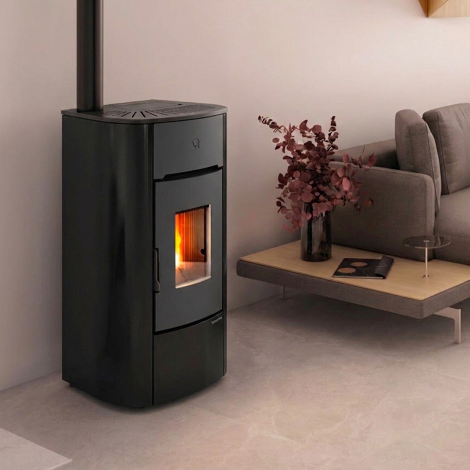 Extraflame Mariella Plus AD Poêle à granulés Traditional Line noir