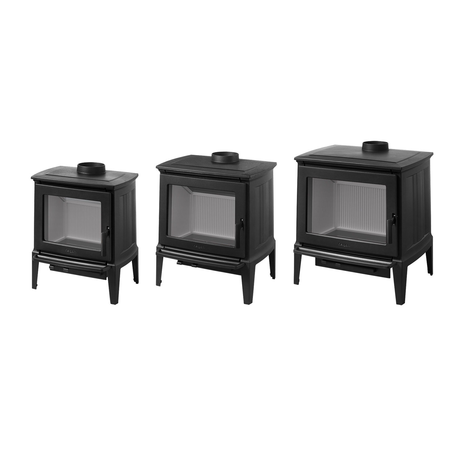Poêle à bois Hergom E30 S en fonte noire