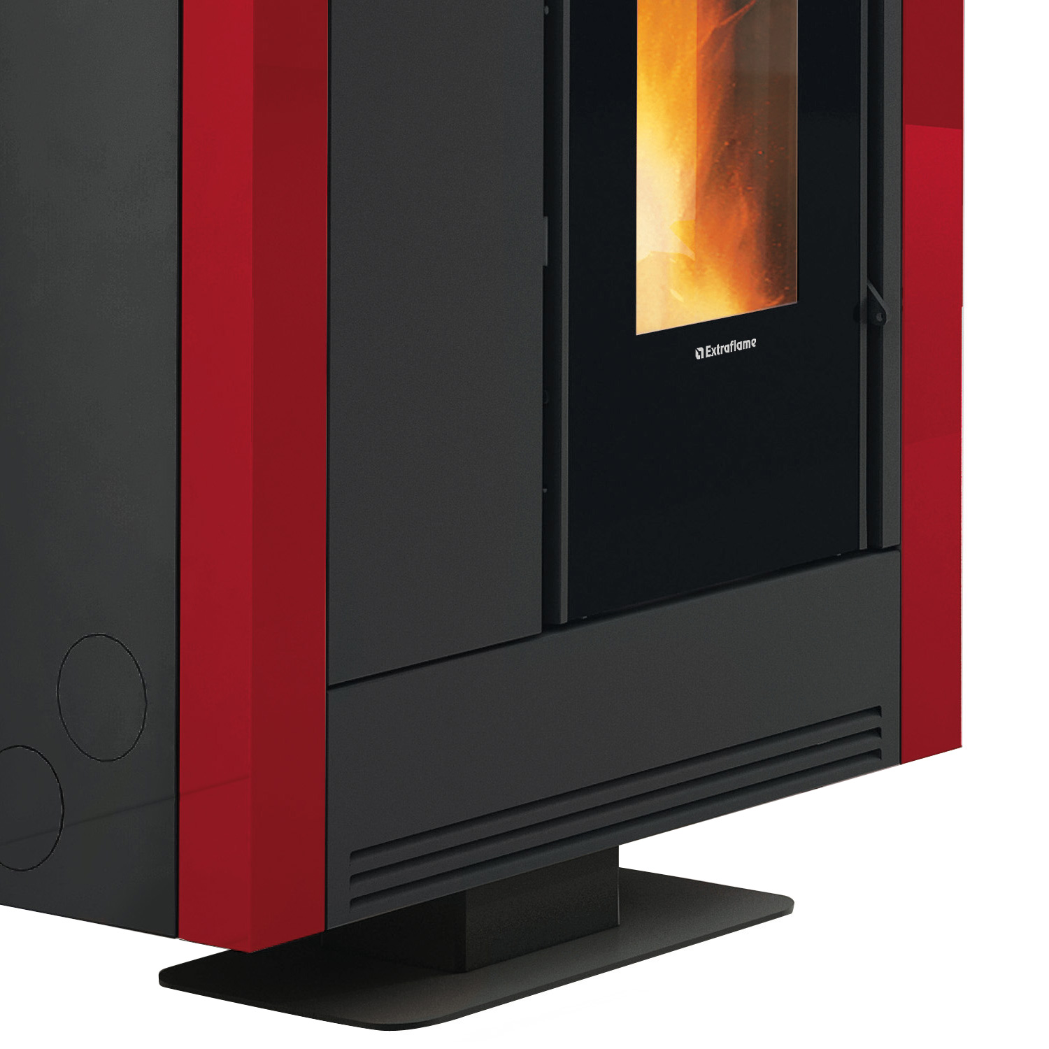 Extraflame Souvenir Steel EVO Poêle à granulés Acier Bordeaux