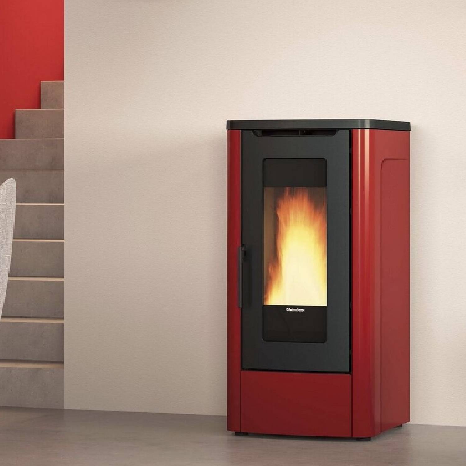Extraflame DAHIANA 5.0 EVO - Bordeauxrot poêle à granulés