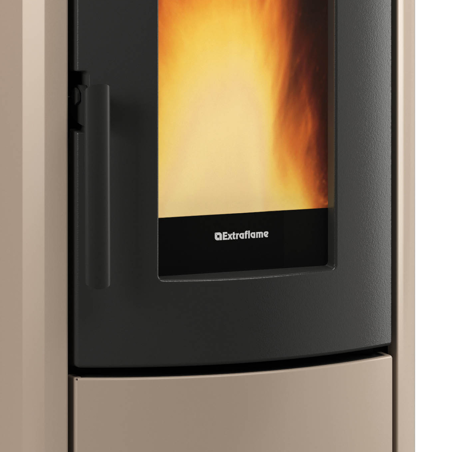 Extraflame Evolution Line Guenda Idro poêle à granulés bouilleur acier Tortora