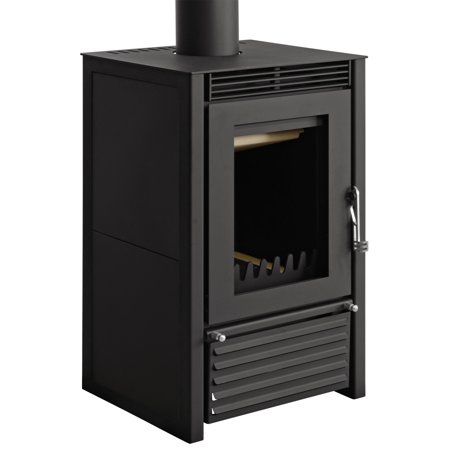 Poêle à bois avec bouilleur Schmitzker Marbella Compact noir