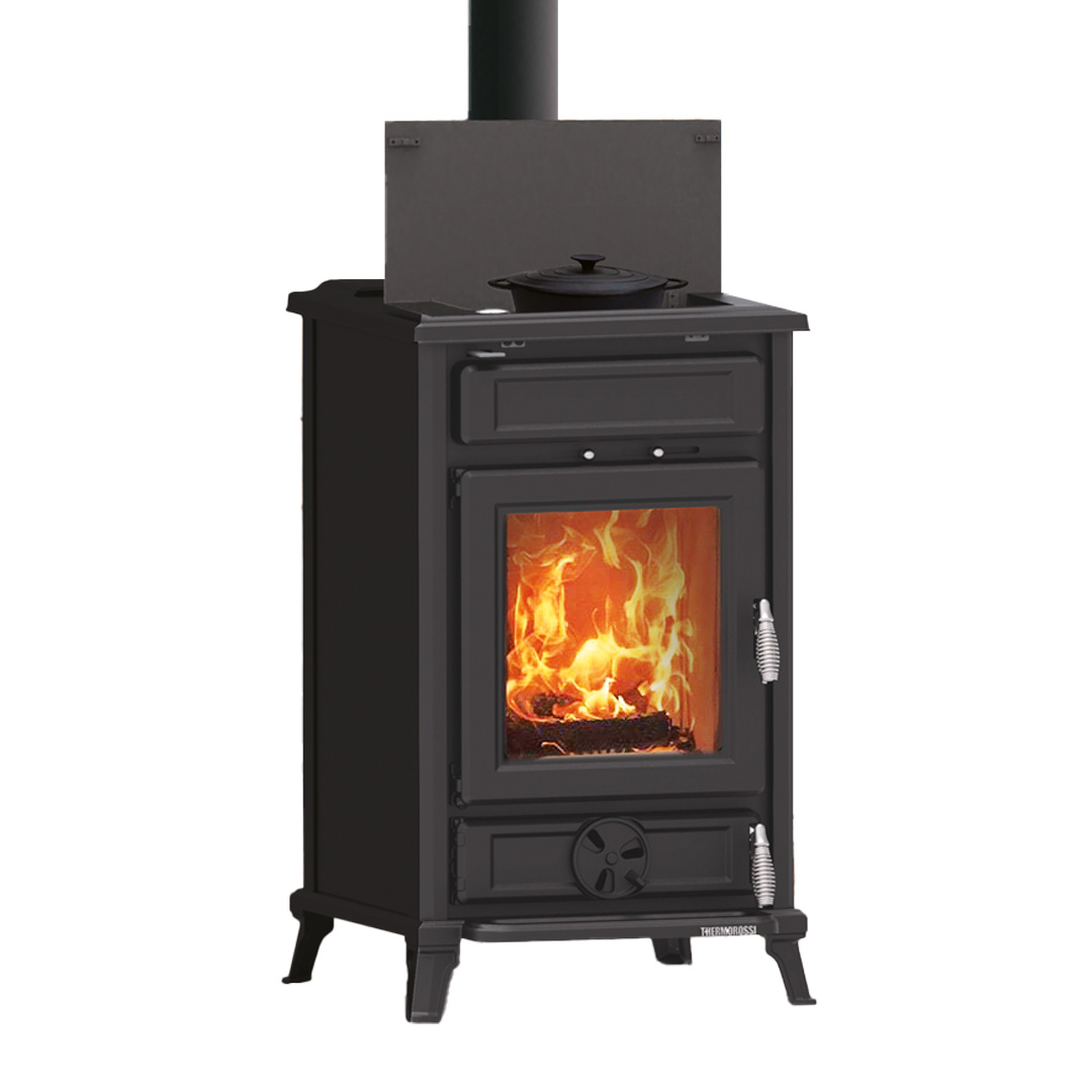Thermorossi Filo Evo6 poêle à bois noir