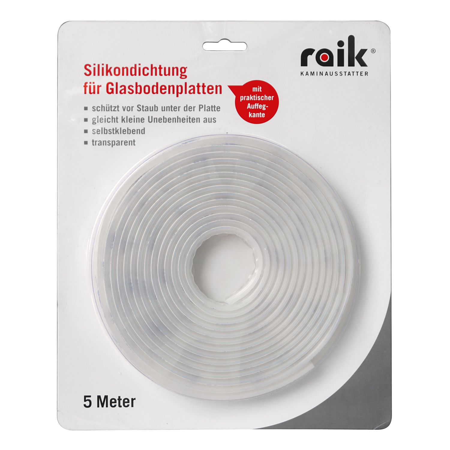 raik joint en silicone pour plaque de verre à 4 couches, 5 mètres