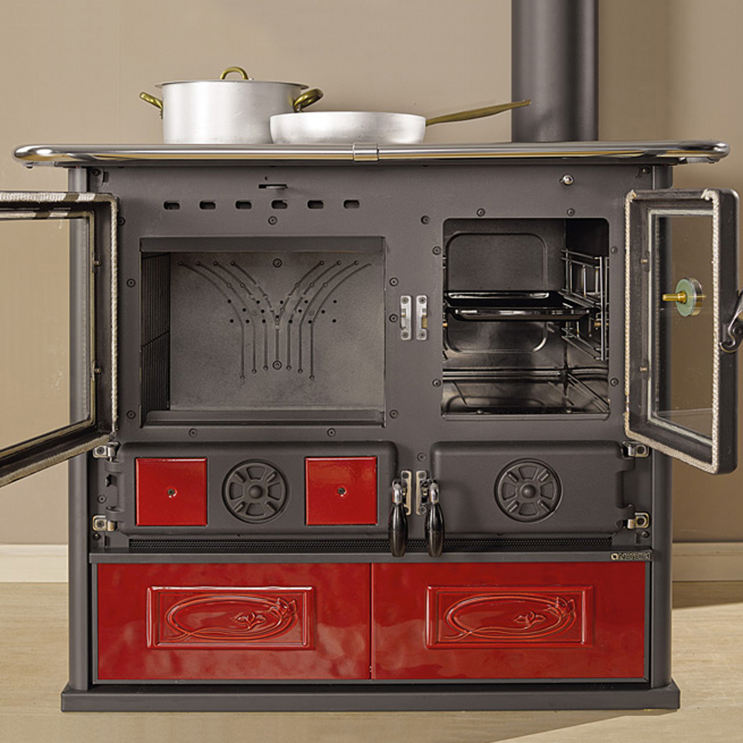 La Nordica Rosa Reverse 2.0 cuisinière à bois Liberty Bordeaux