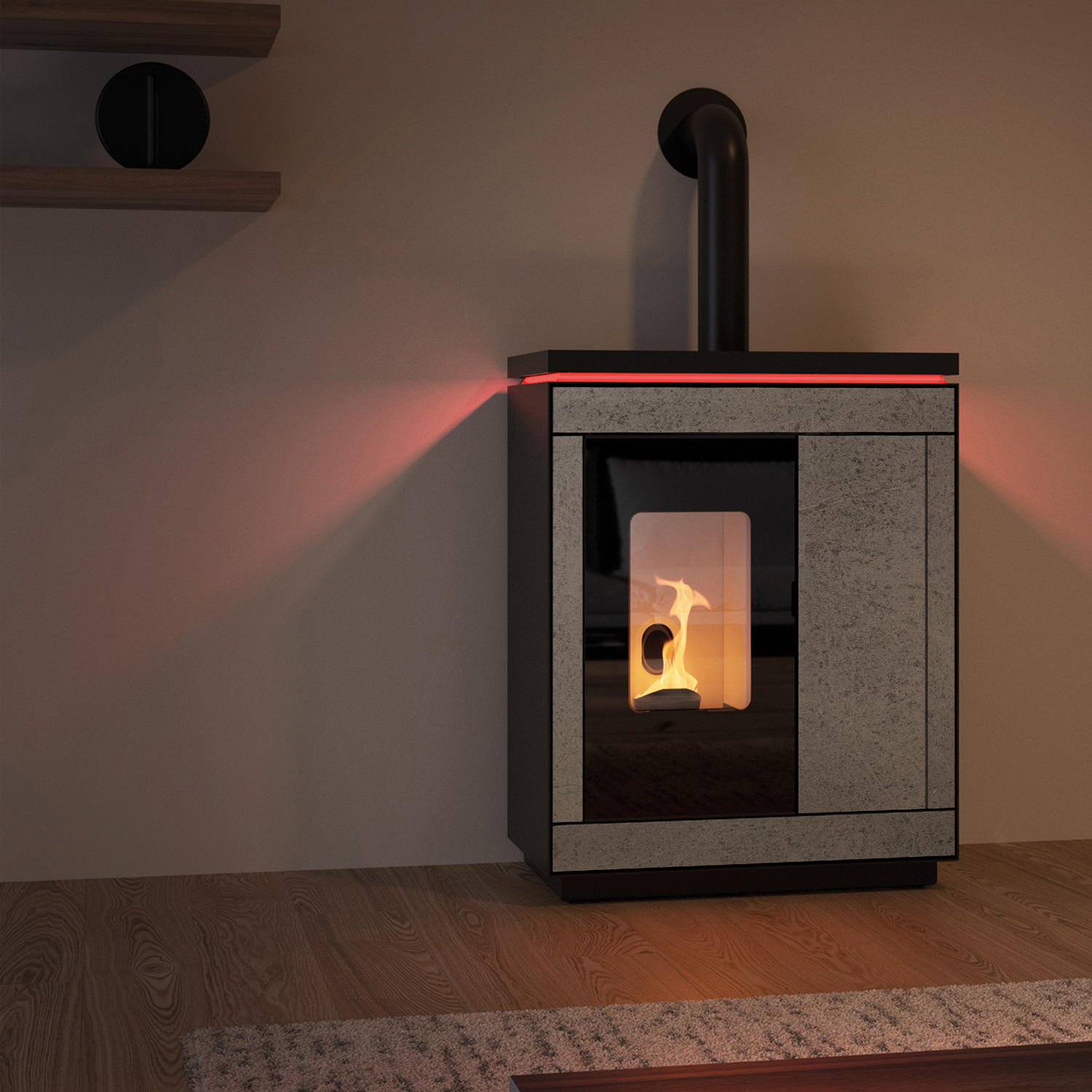 Olsberg Epana poêle à granulés pierre naturelle serpentine