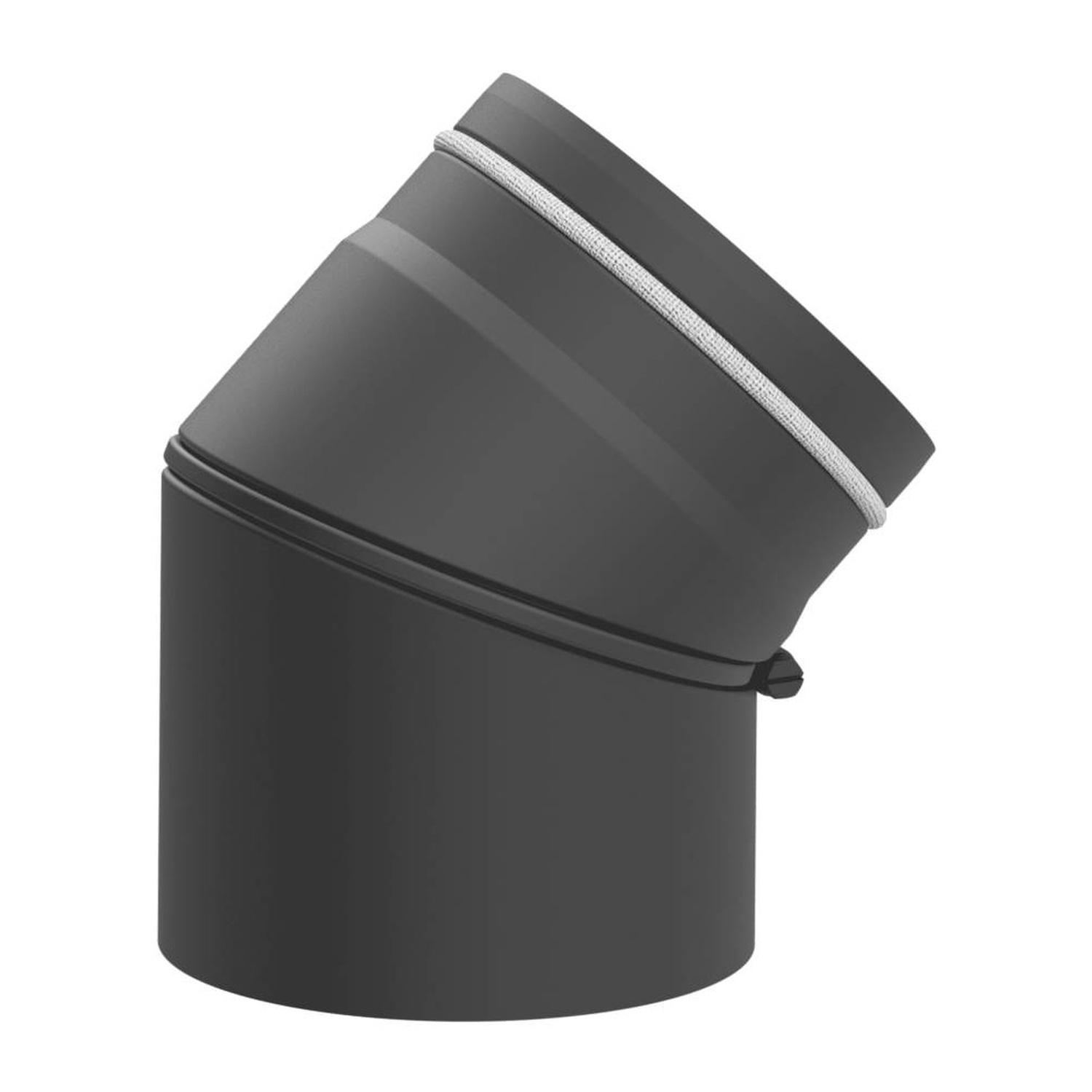 Raik coude LS diamètre 150/0-45° 2,00mm rétreint orientable 2-pièces gris