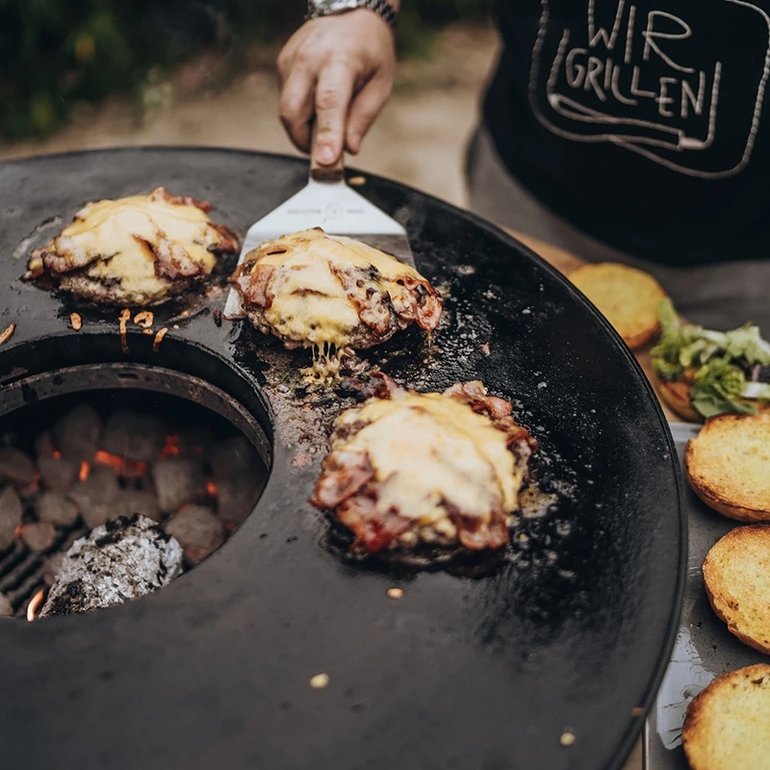 Moesta BBQ spatule pour plaques de cuisson / disque BBQ