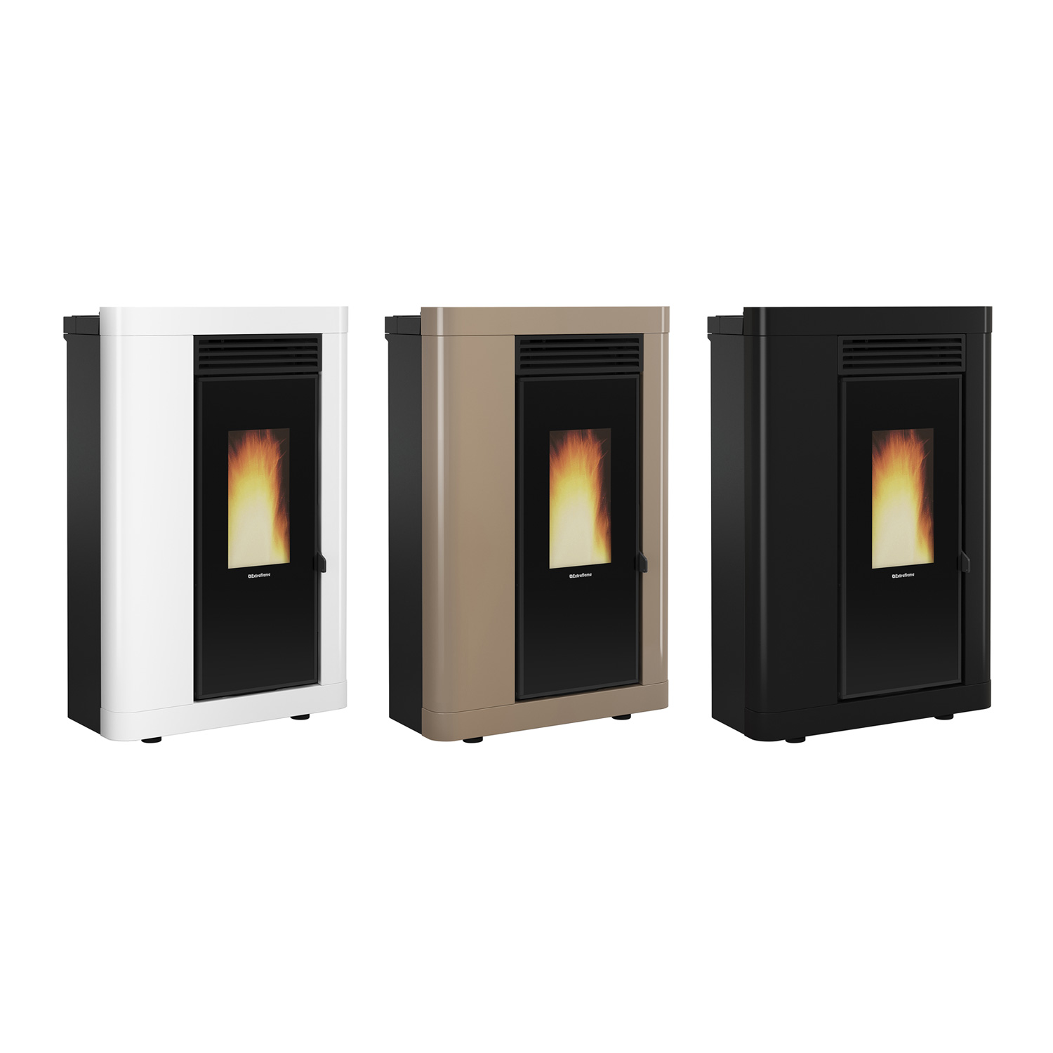 Extraflame Annabella AD EVO poêle à granulés acier blanc Extraflame Annabella AD EVO poêle à granulés acier blanc